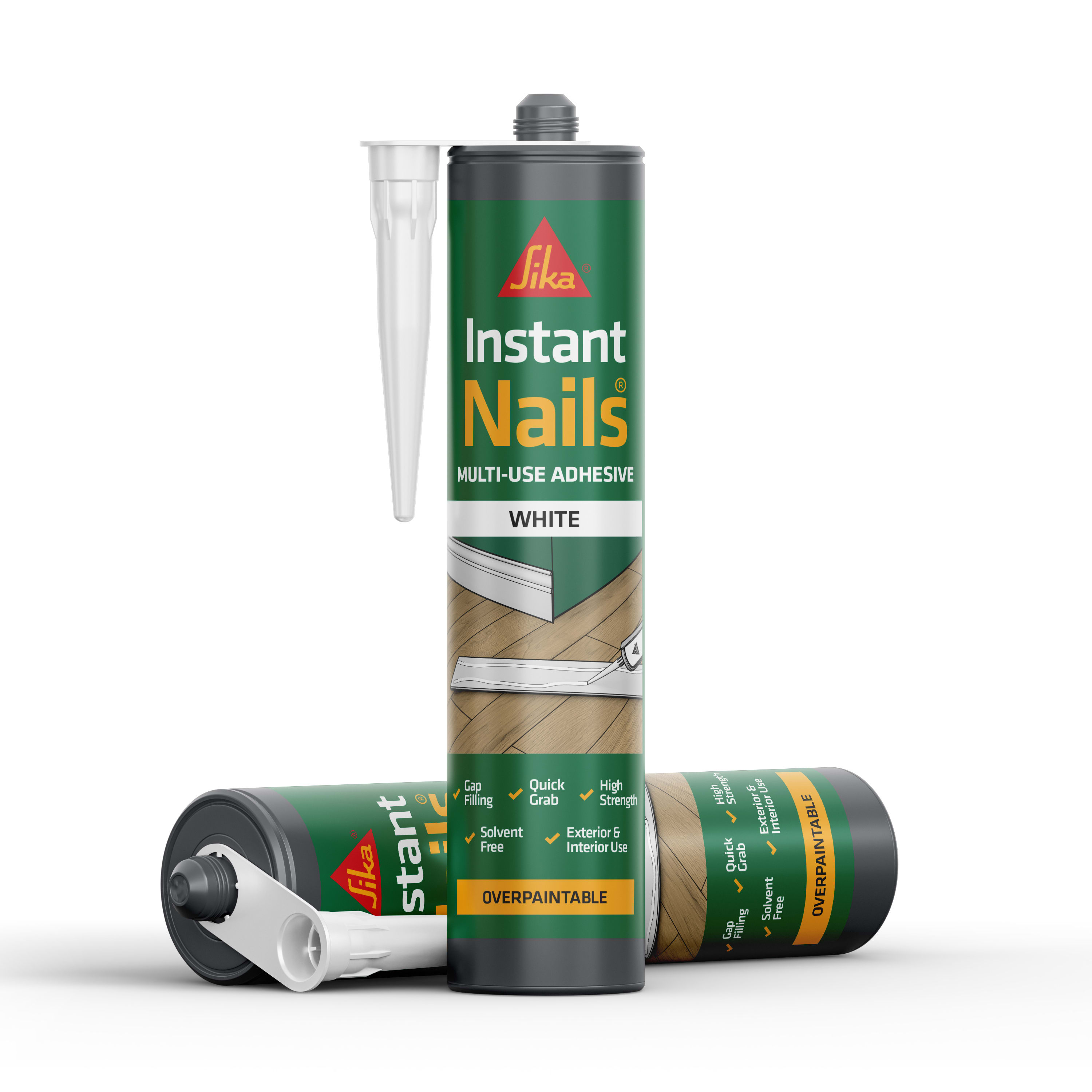 Instant Nails Grab Adhesive - Solvent Free - 290ml - White - view 2