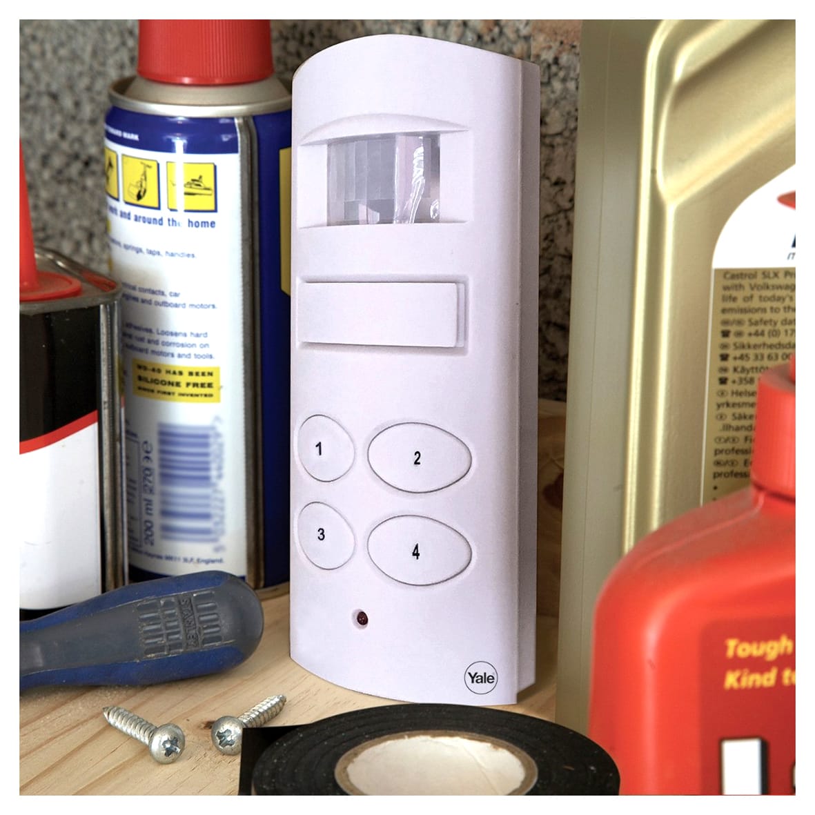 Wireless PIR Motion Detection / Sensor Shed & Garage Alarm - White - - view 2