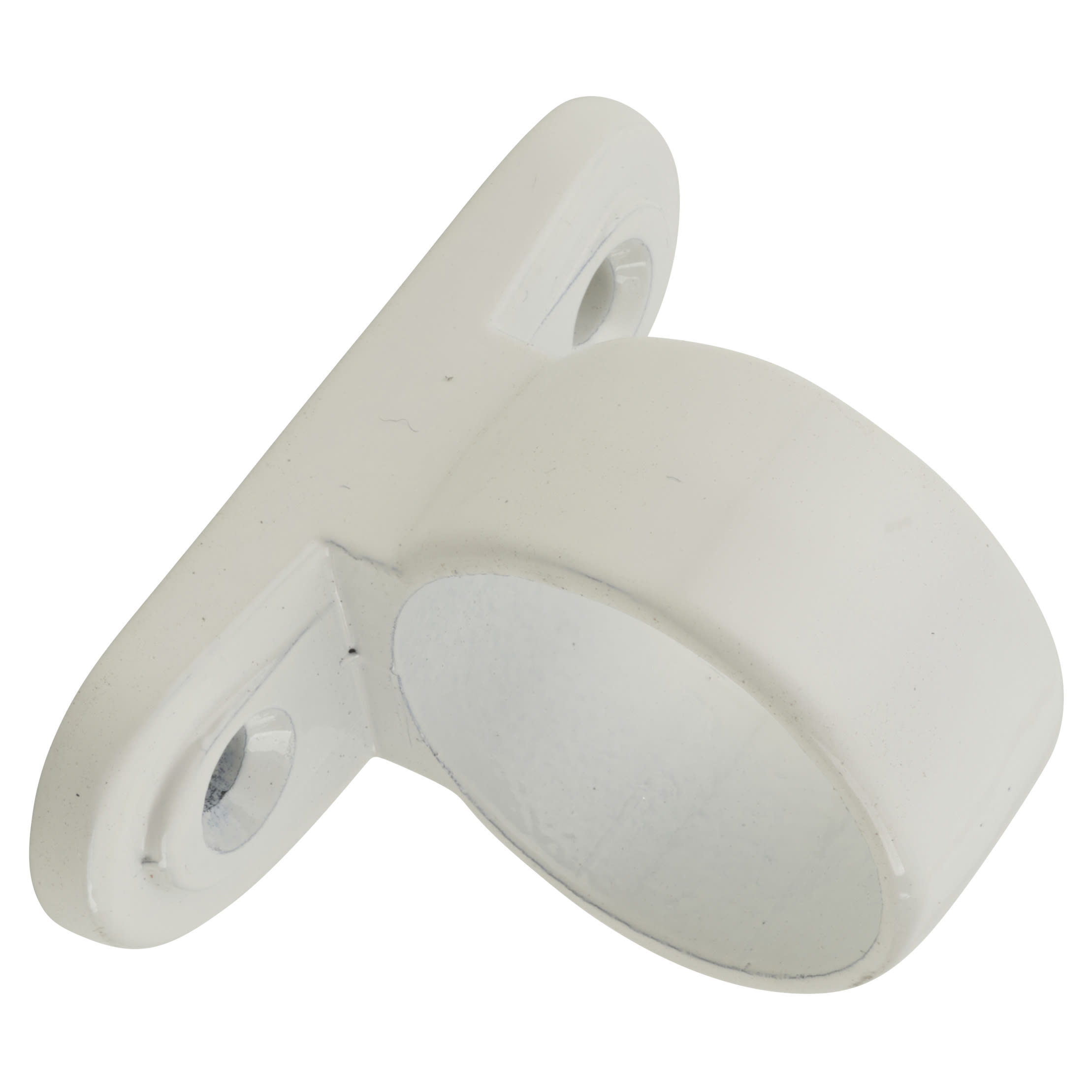 Standard Mounting Sash Window Ring Lift - 27mm Diameter - White - view 2