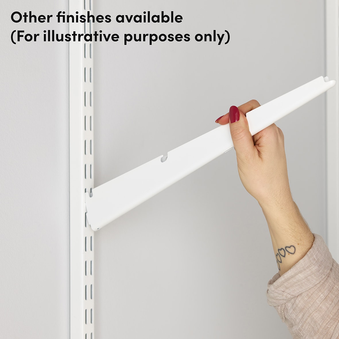 Top Track System - Click In Shelf Bracket - 420mm Length - Graphite - view 2
