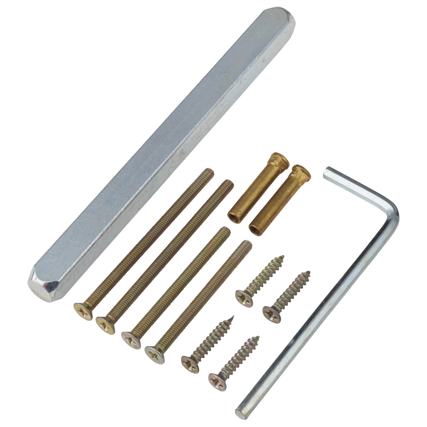 Brass Polished Chrome Door Handles on Round Rose - Concept Range - view 5
