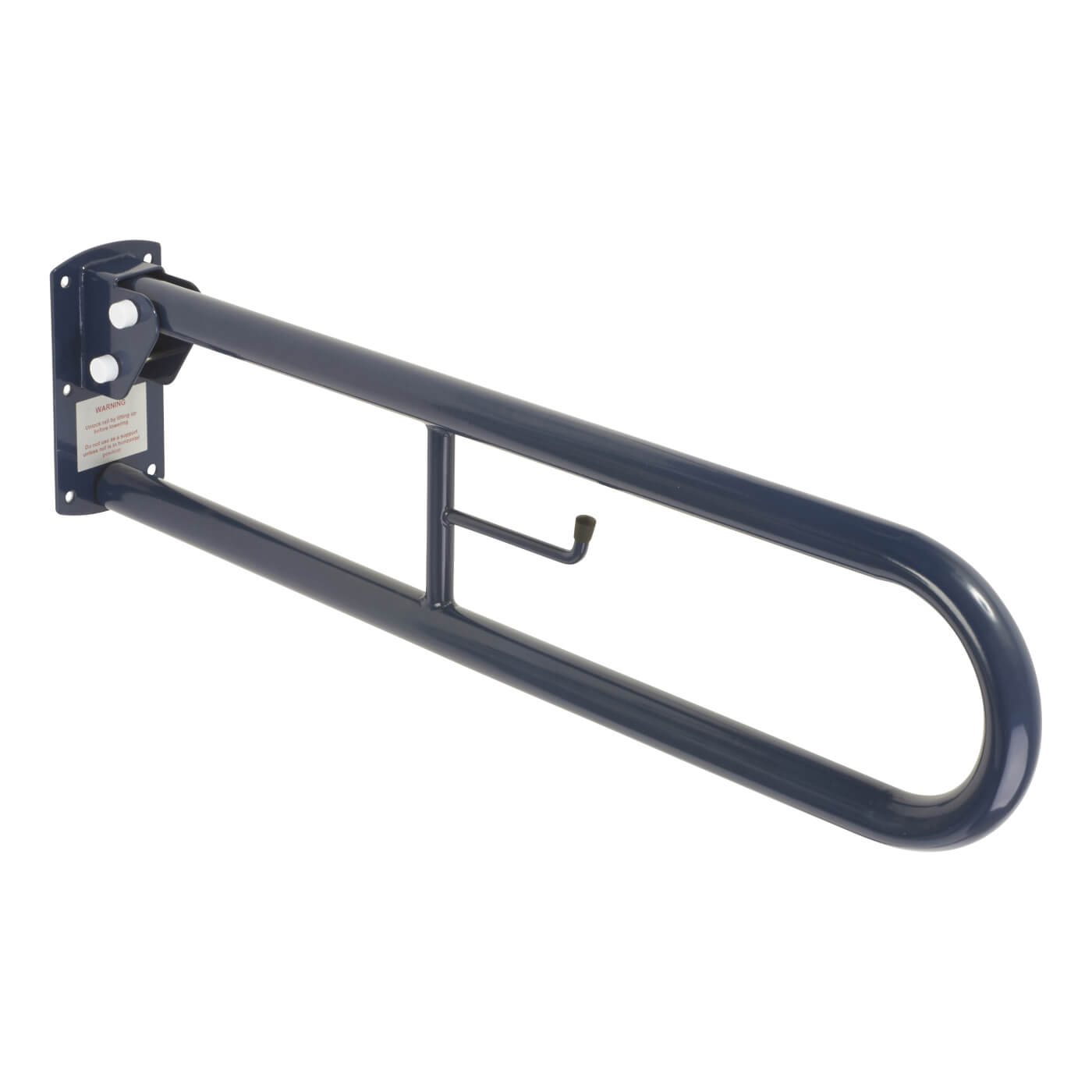 Hinged Support Grab Rail - 800 x 200mm - Dark Blue - view 2