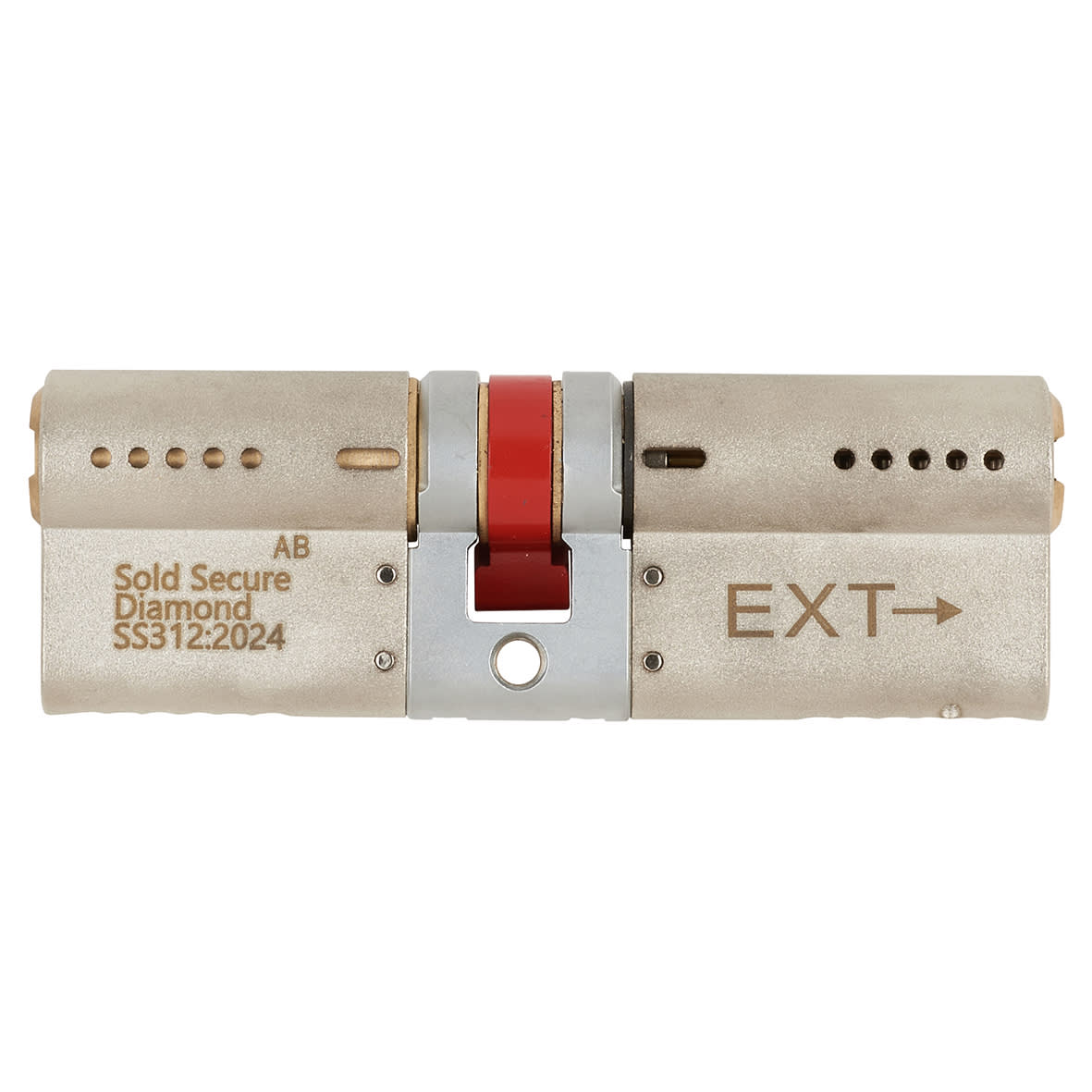 ALPS 3 Star PLUS Euro Double Cylinder - 45mm + 50mm - Satin Nickel/Brass - Keyed to Differ - view 2