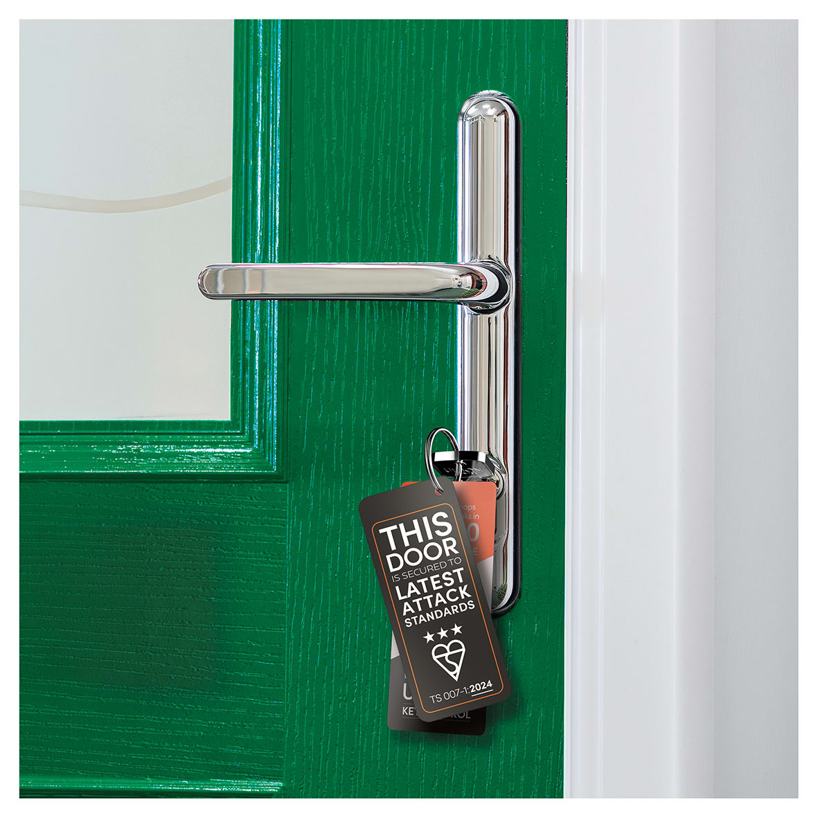 ALPS 3 Star PLUS Euro Double Cylinder - 45mm + 50mm - Satin Nickel/Brass - Keyed to Differ - view 6