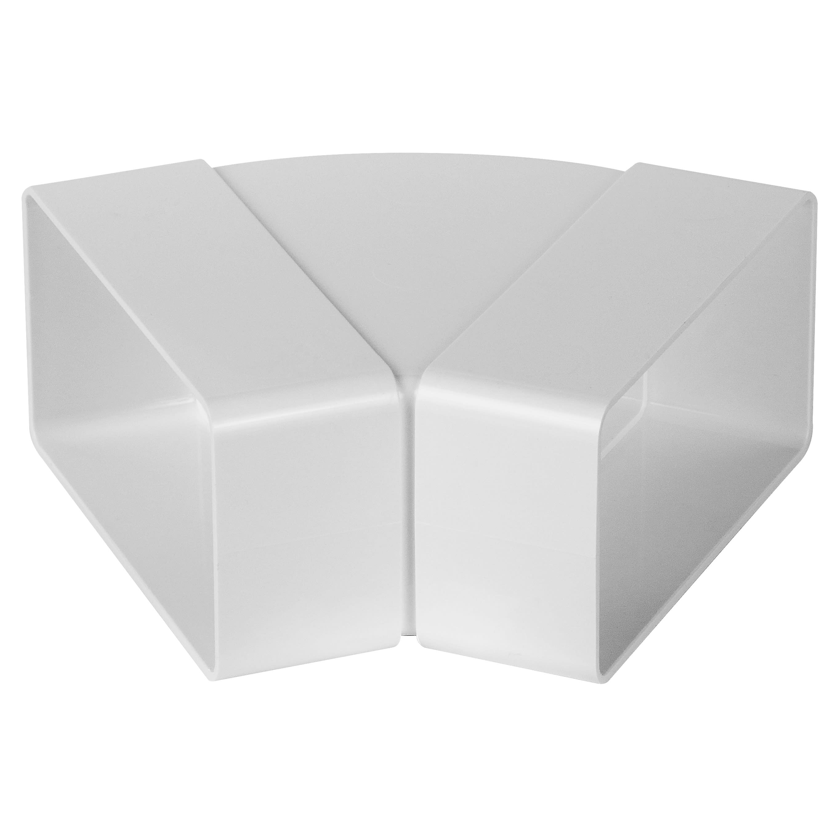 Horizontal 45° Flat Channel Bend - 110 x 55mm - White - view 2