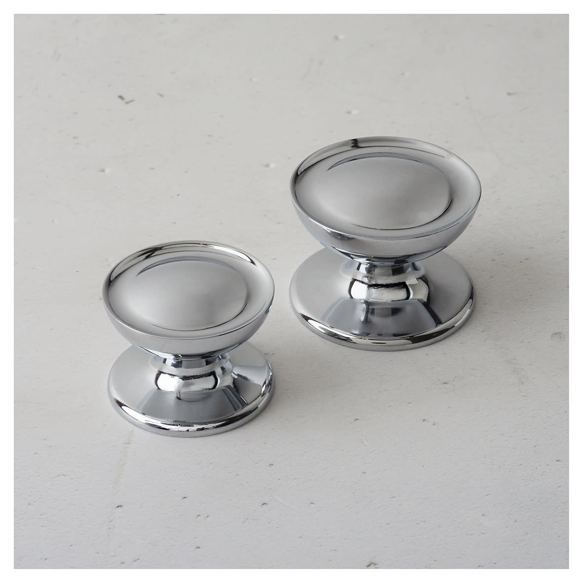 Black Fixed Dead Door Handles on Round Rose - CR-107 Range - view 3