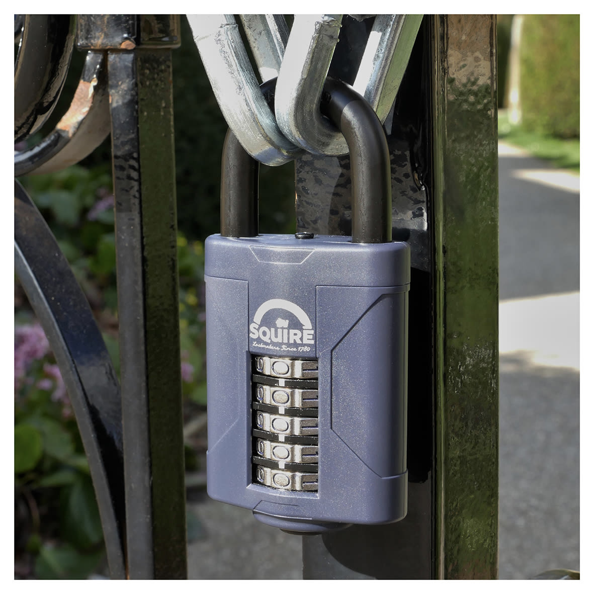 Combination All Weather Padlock - 60mm Body - 33 x 28mm Shackle - Blue - view 7