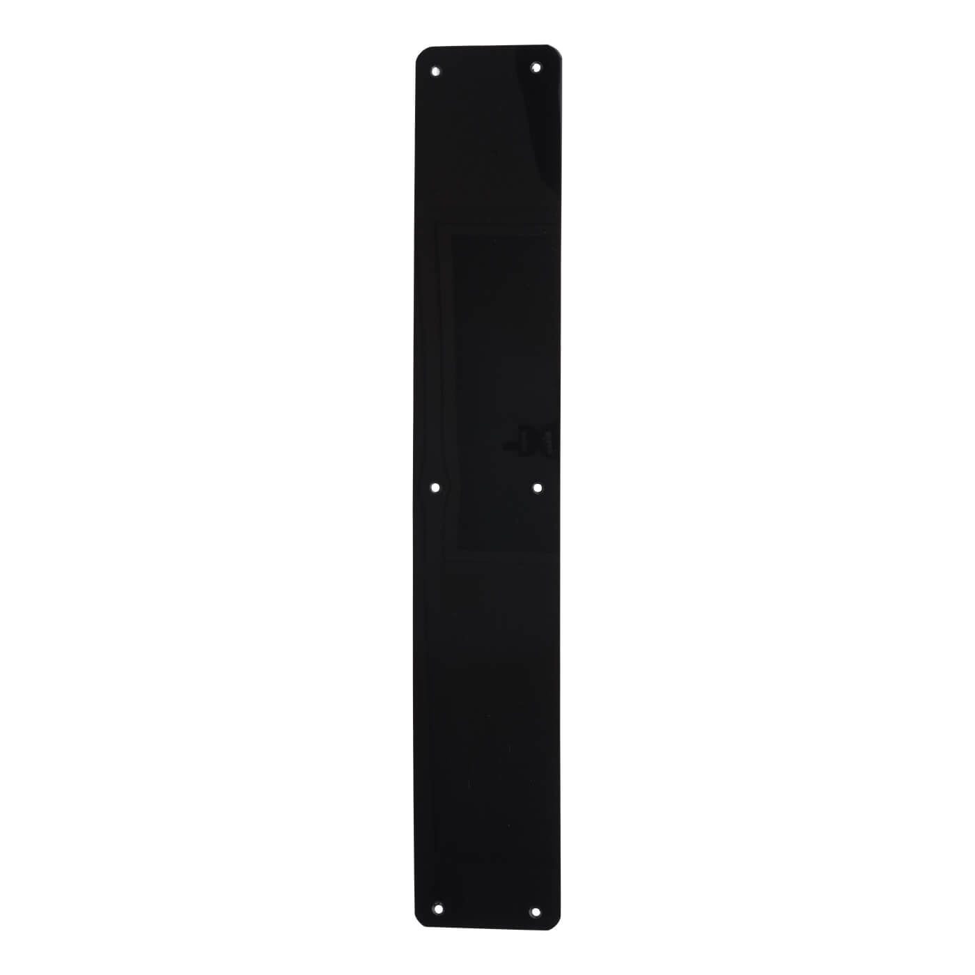 Plastic Plain Finger Plate - 450 x 75 x 1.5mm - Black - view 2