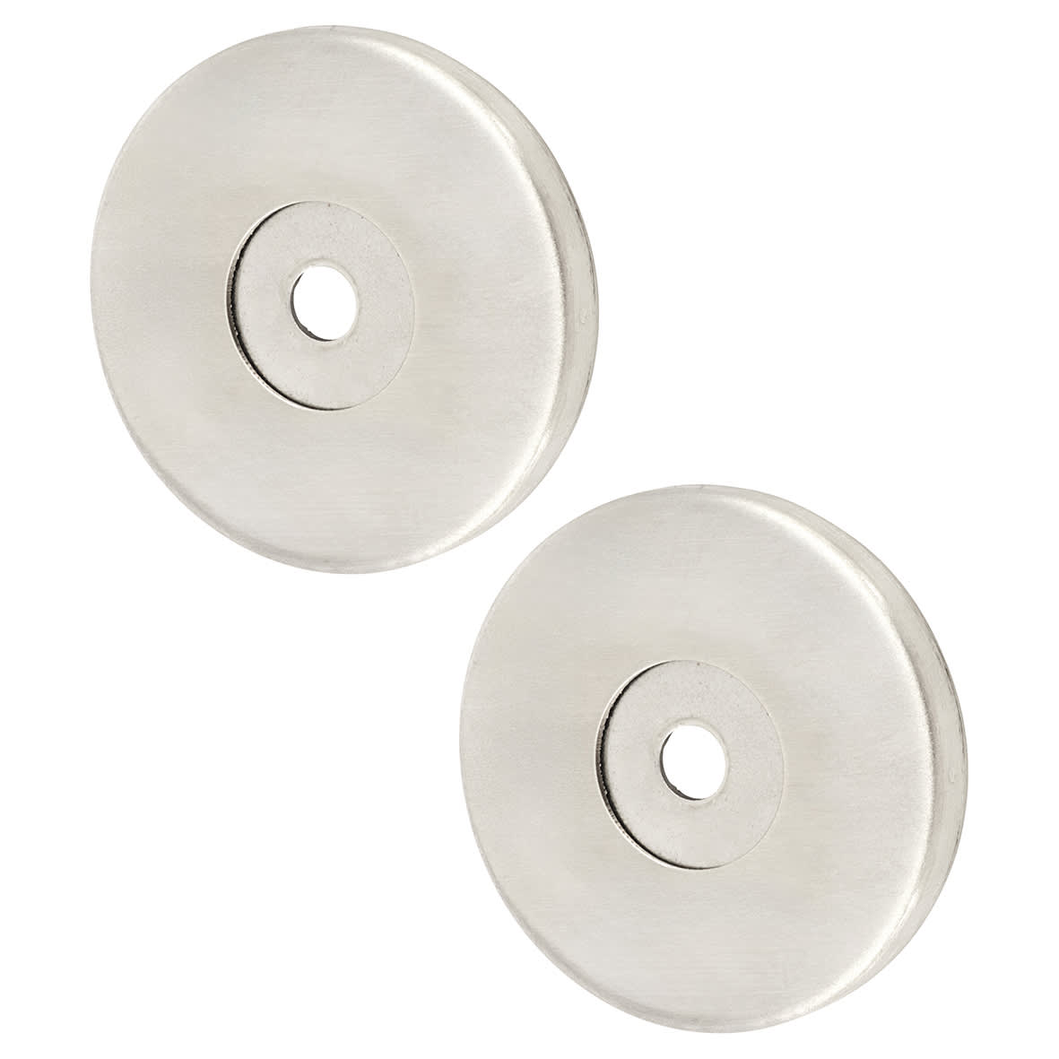 Satin Stainless Steel Rose Set for 19mm Door Pull Handless - 52 x 6mm - view 2