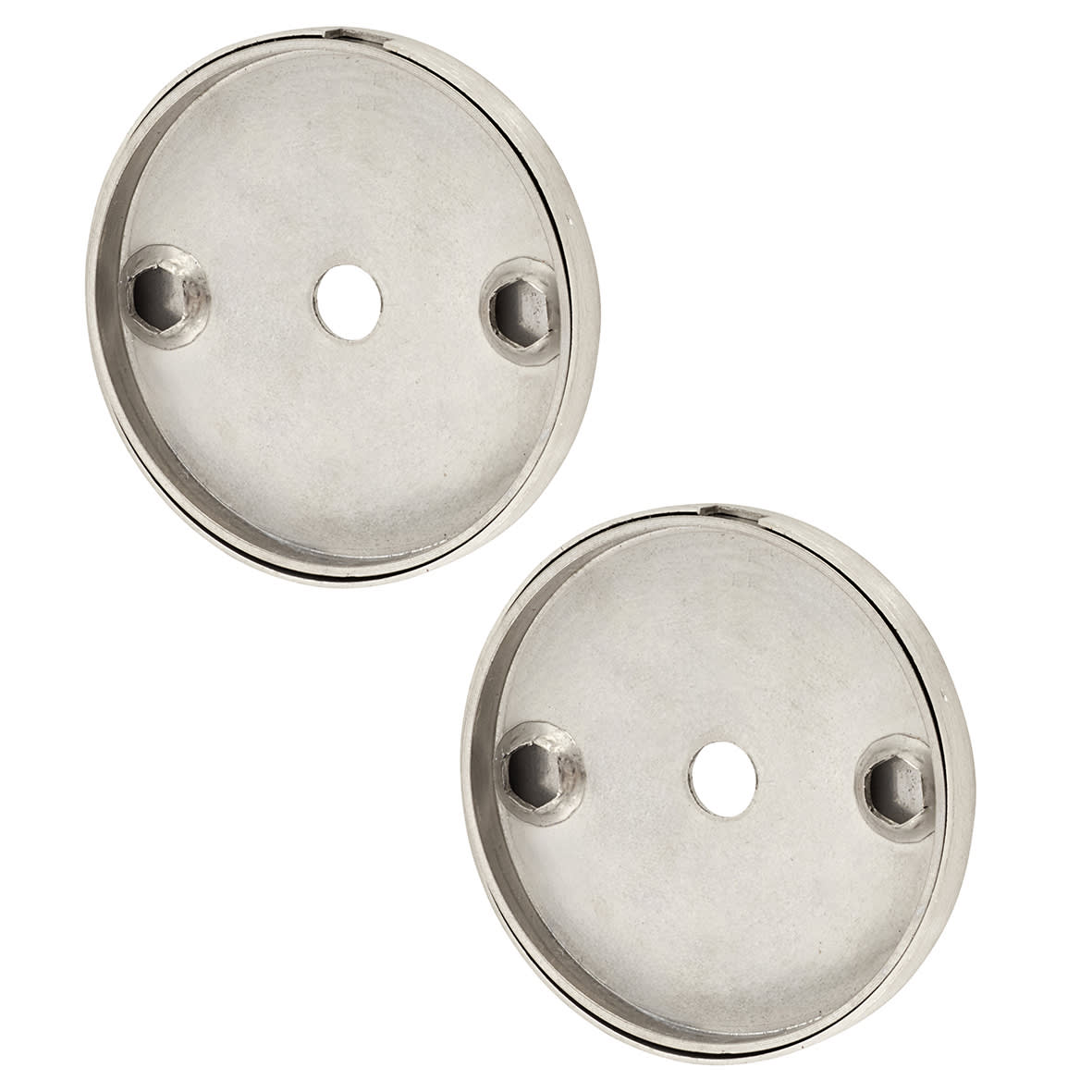 Satin Stainless Steel Rose Set for 19mm Door Pull Handless - 52 x 6mm - view 3
