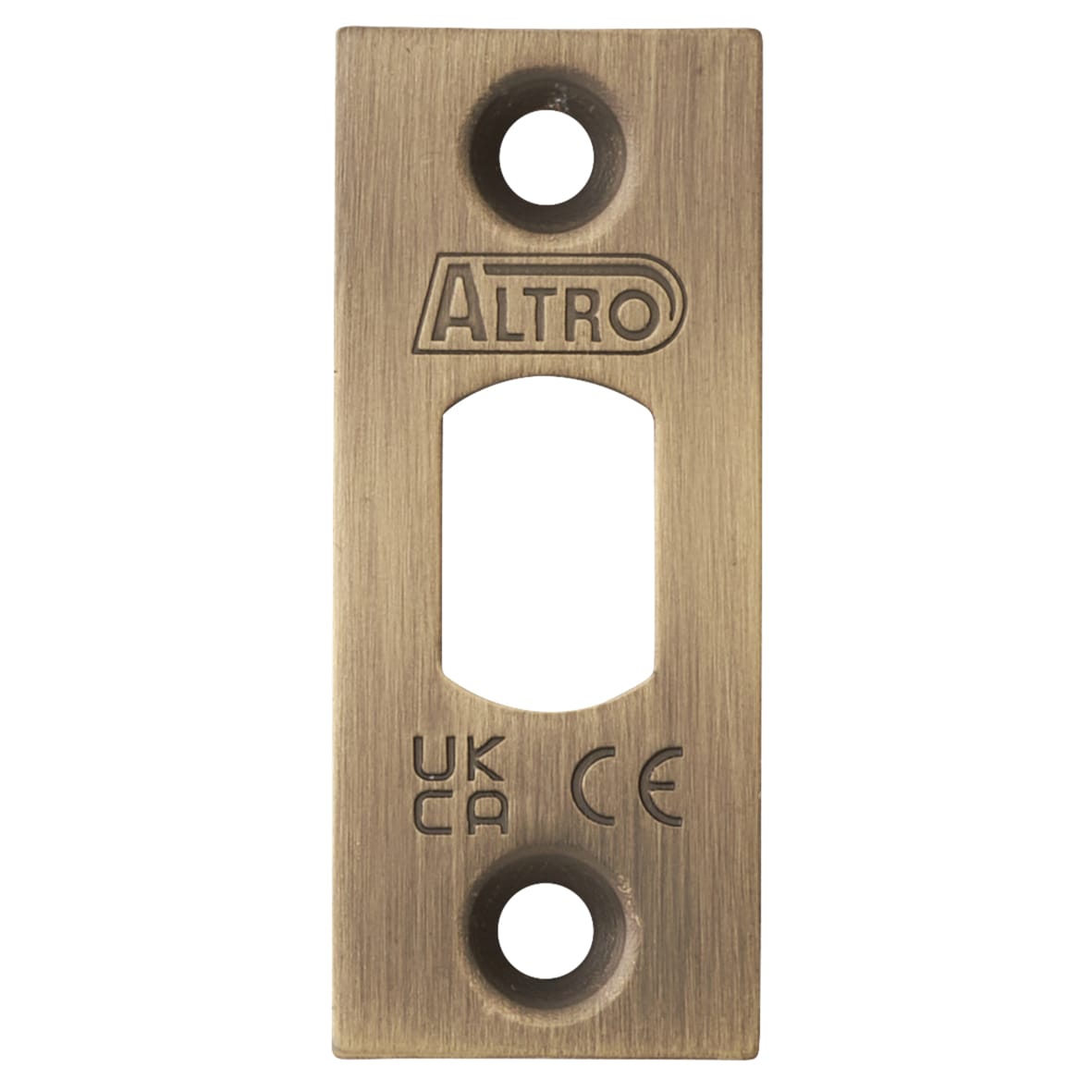 5mm Bolt Through Tubular Bathroom Deadbolt - 103mm Case - 82mm Backset - Square - Ant Brass - view 4