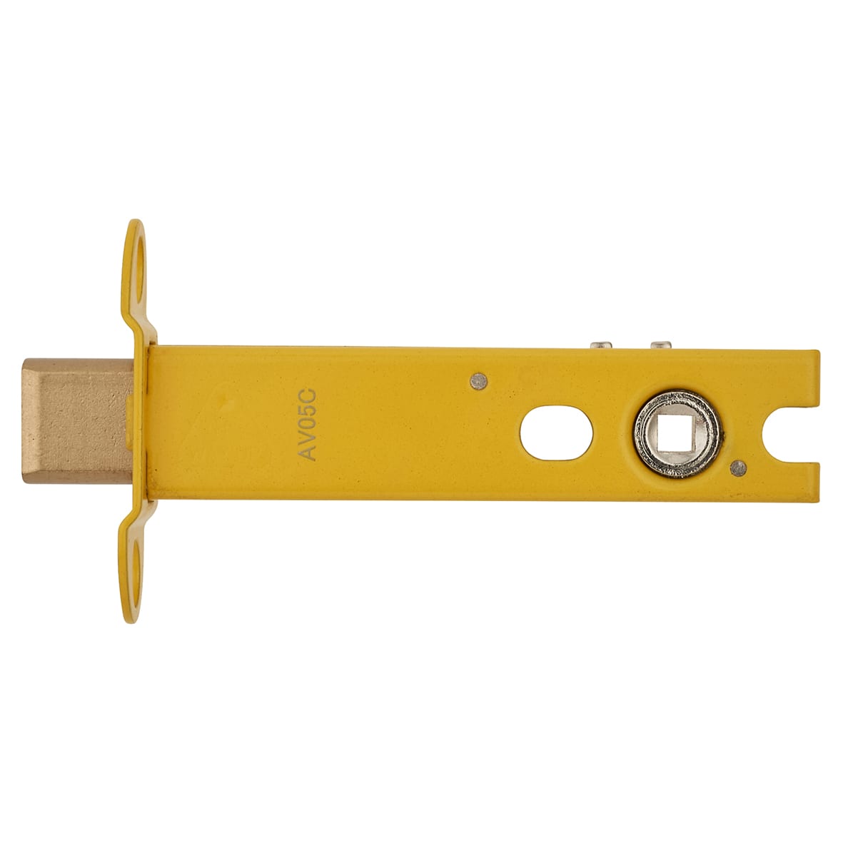 5mm Bolt Through Tubular Bathroom Deadbolt - 103mm Case - 82mm Backset - Square - Ant Brass - view 5