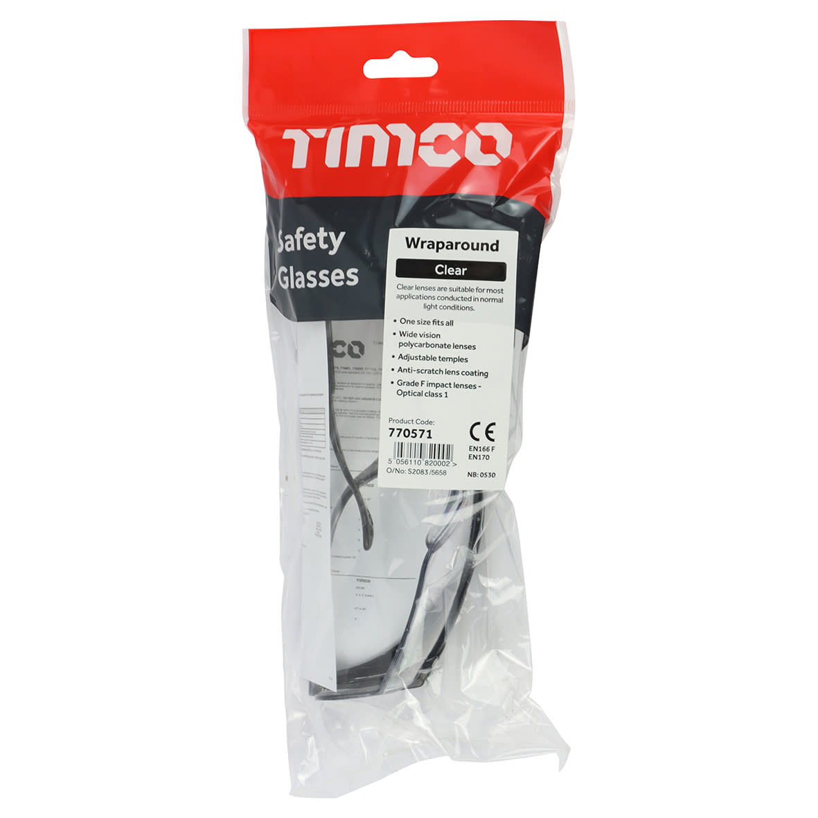 Wraparound Safety Glasses - - Clear - view 4