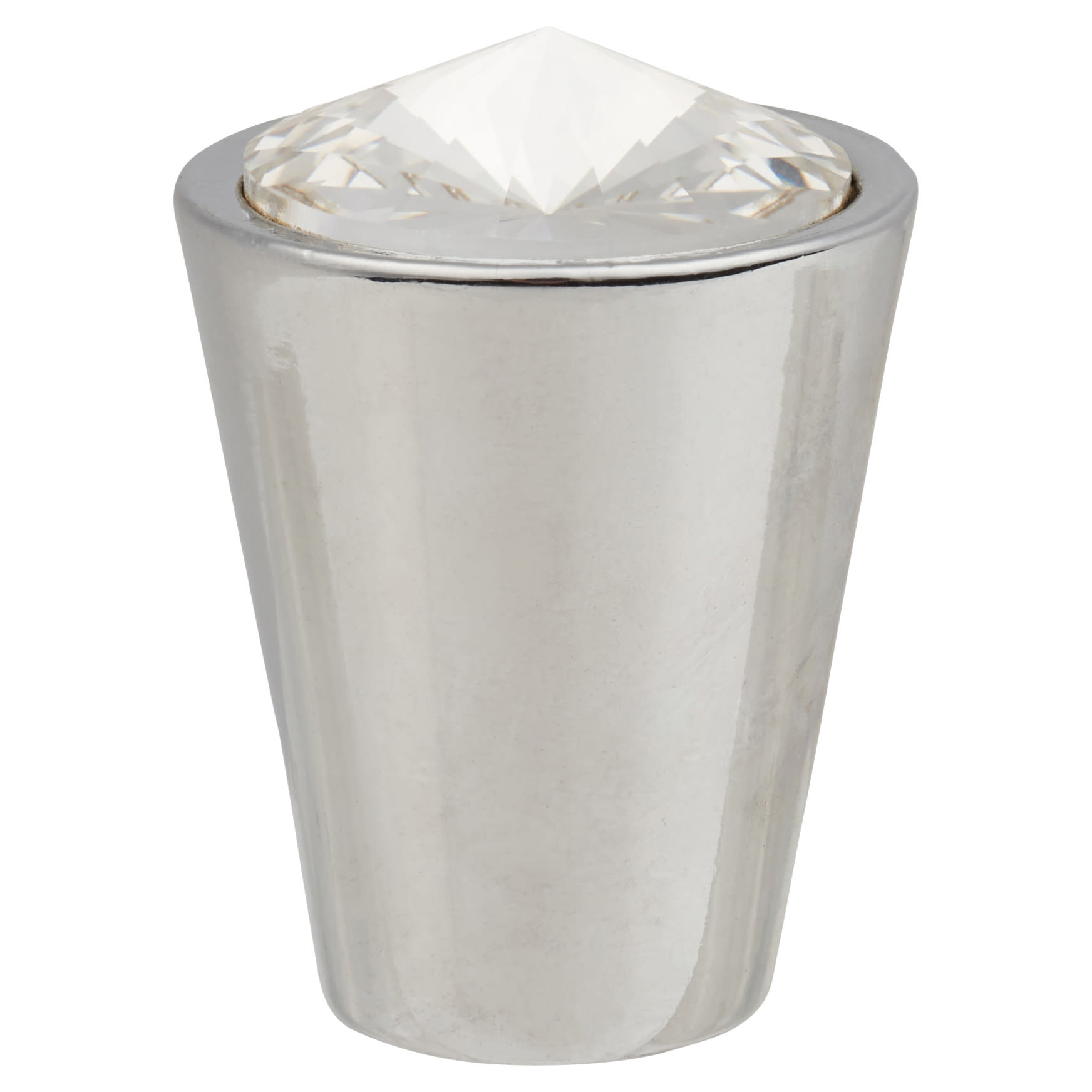 Venice Crystal Cabinet Knob - 17mm Diameter - Polished Chrome - view 3