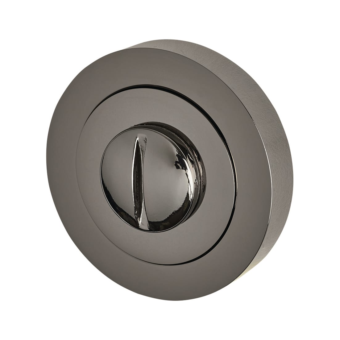 Bathroom Turn & Release - 50mm Diameter - Black Nickel - view 4