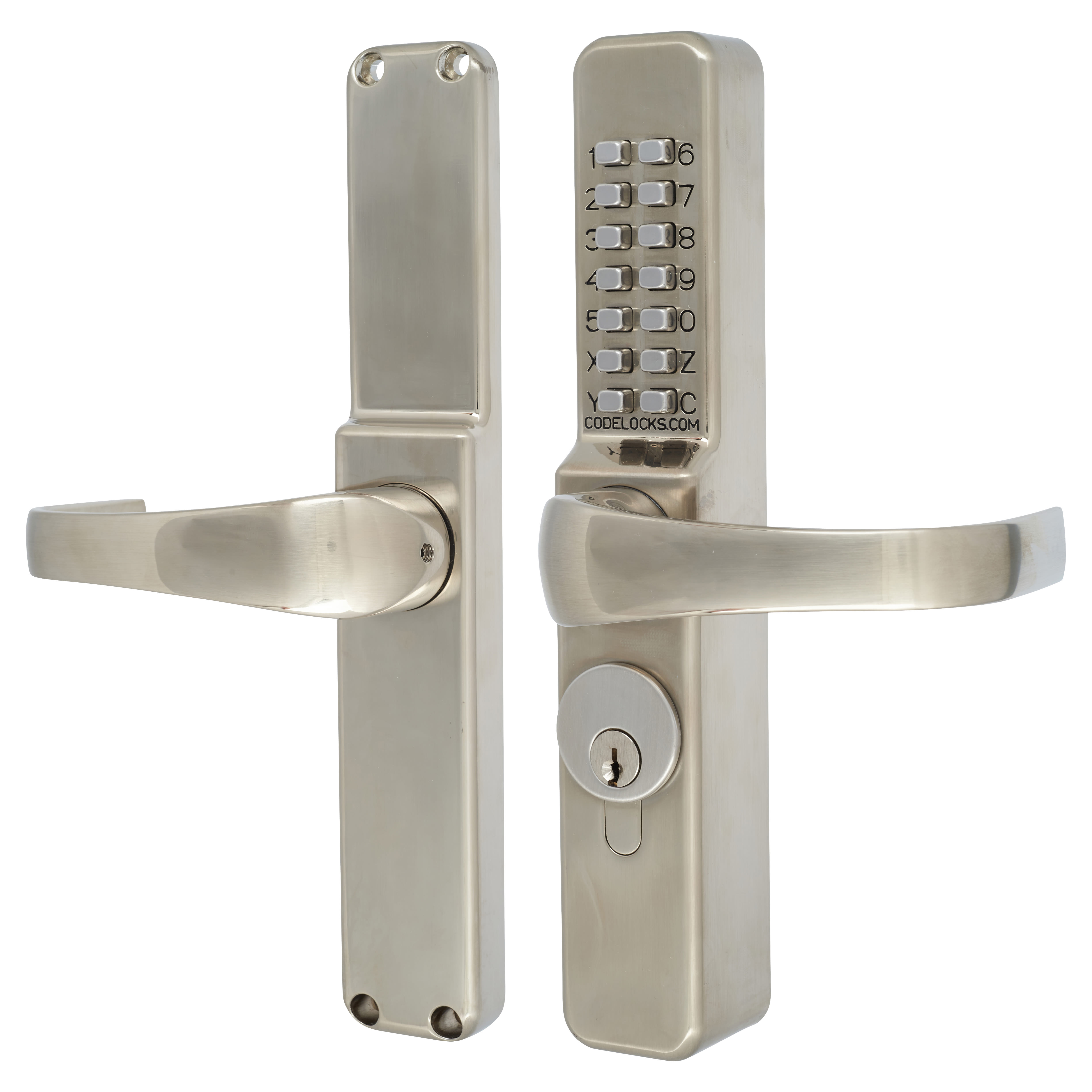 Push Button Code Lock - Aluminium Doors - PVD Stainless Steel - view 2