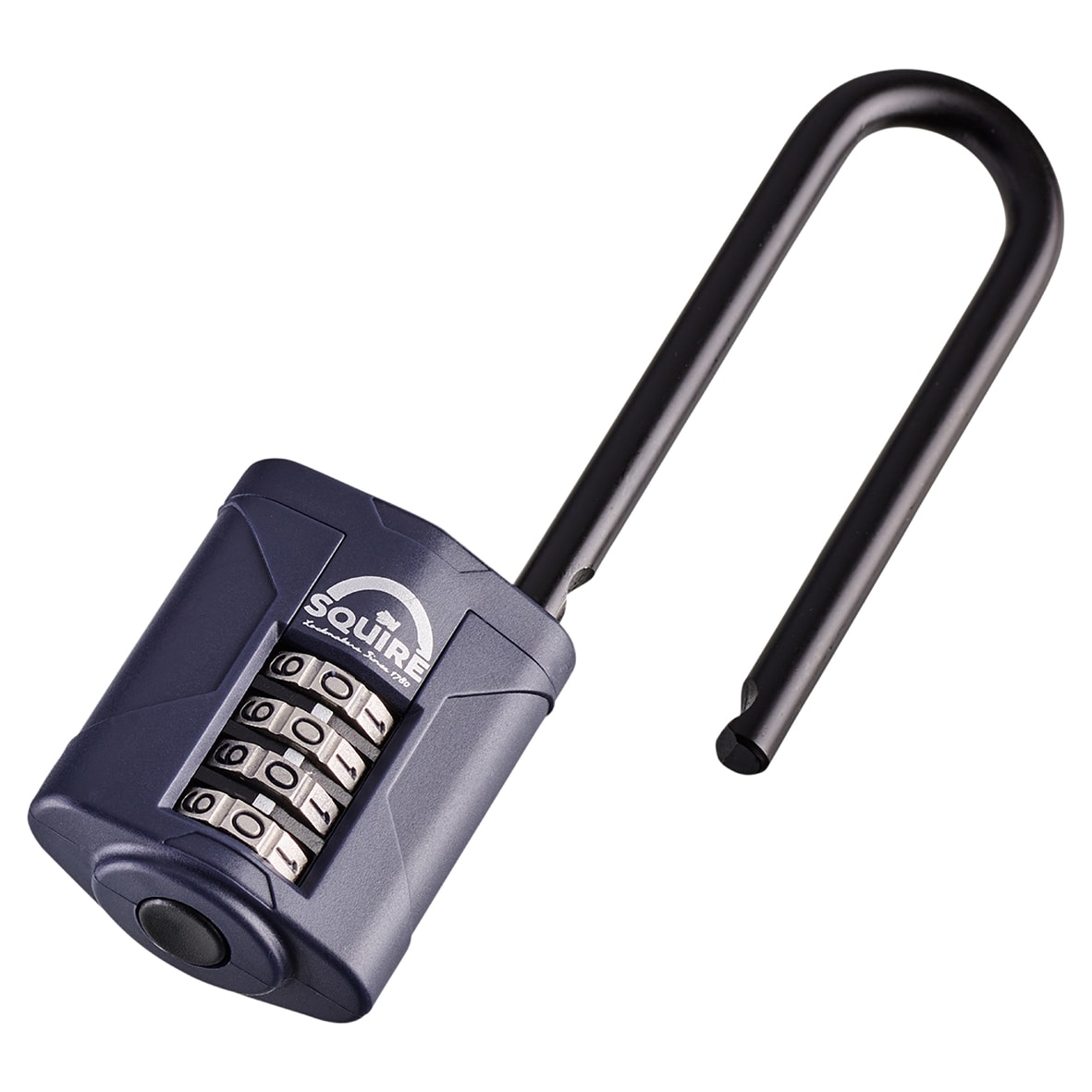 Combination All Weather Extra Long Shackle Padlock - 40mm Body - 17 x 63mm Shackle - Blue - view 4
