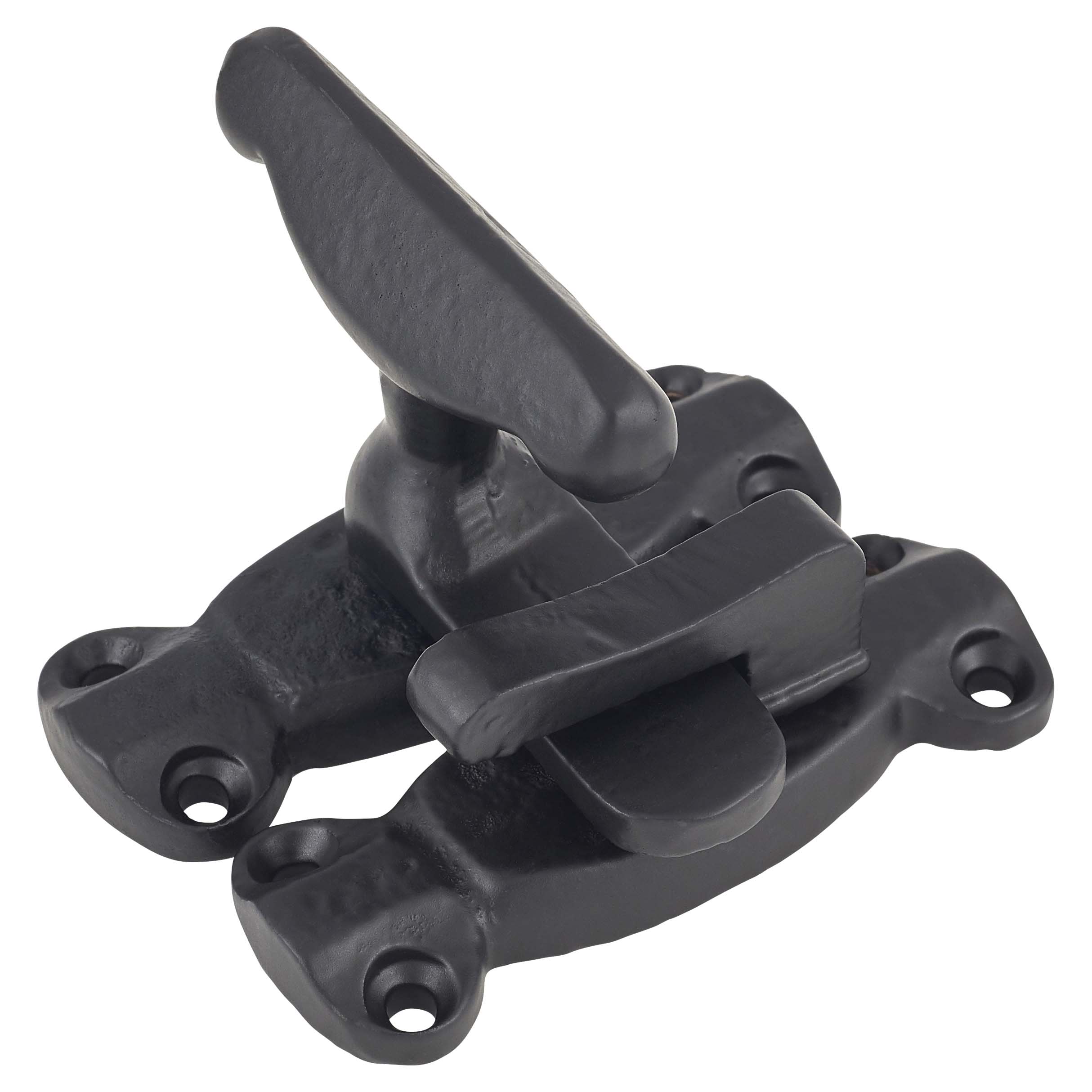 Cupboard Tee Fastener Latch - 80 x 27 x 50mm - Antique Black Iron - view 2