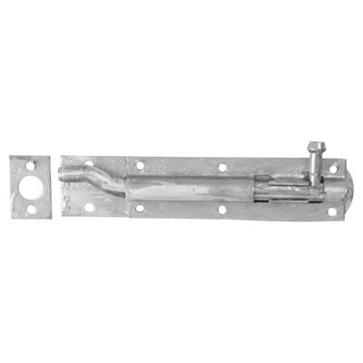 Traditional Tower Gate Bolt - Necked - 150mm Length - Galvanised - view 2