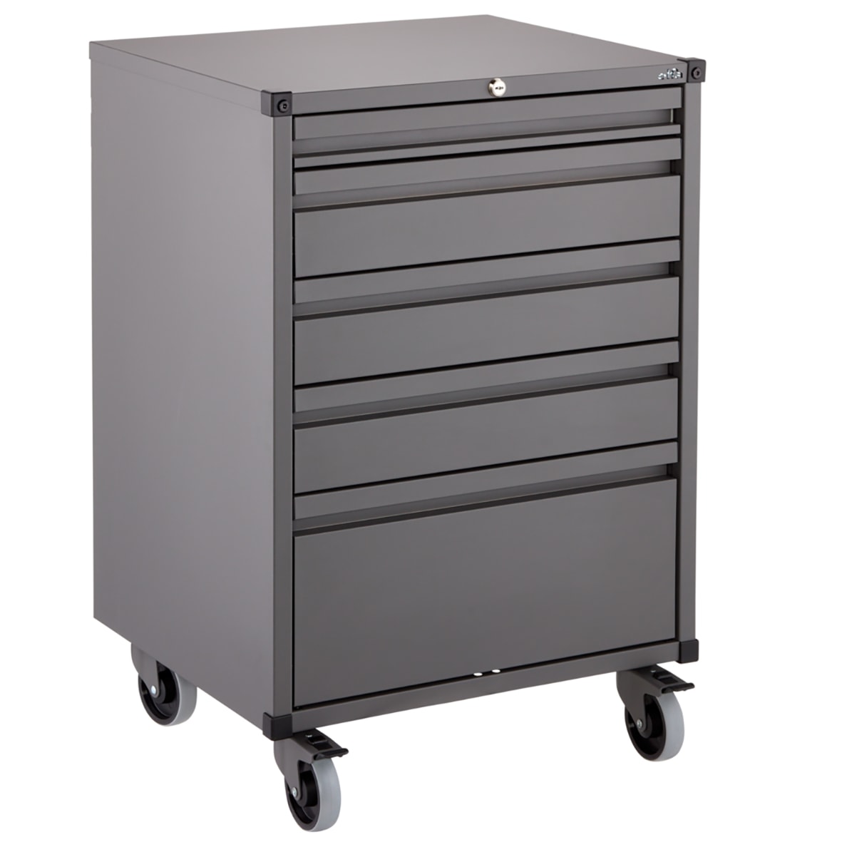 Garage+ Storage Top Track System - Lower Storage Cabinet Castors - Matt Grey - Pack of 4 - view 3