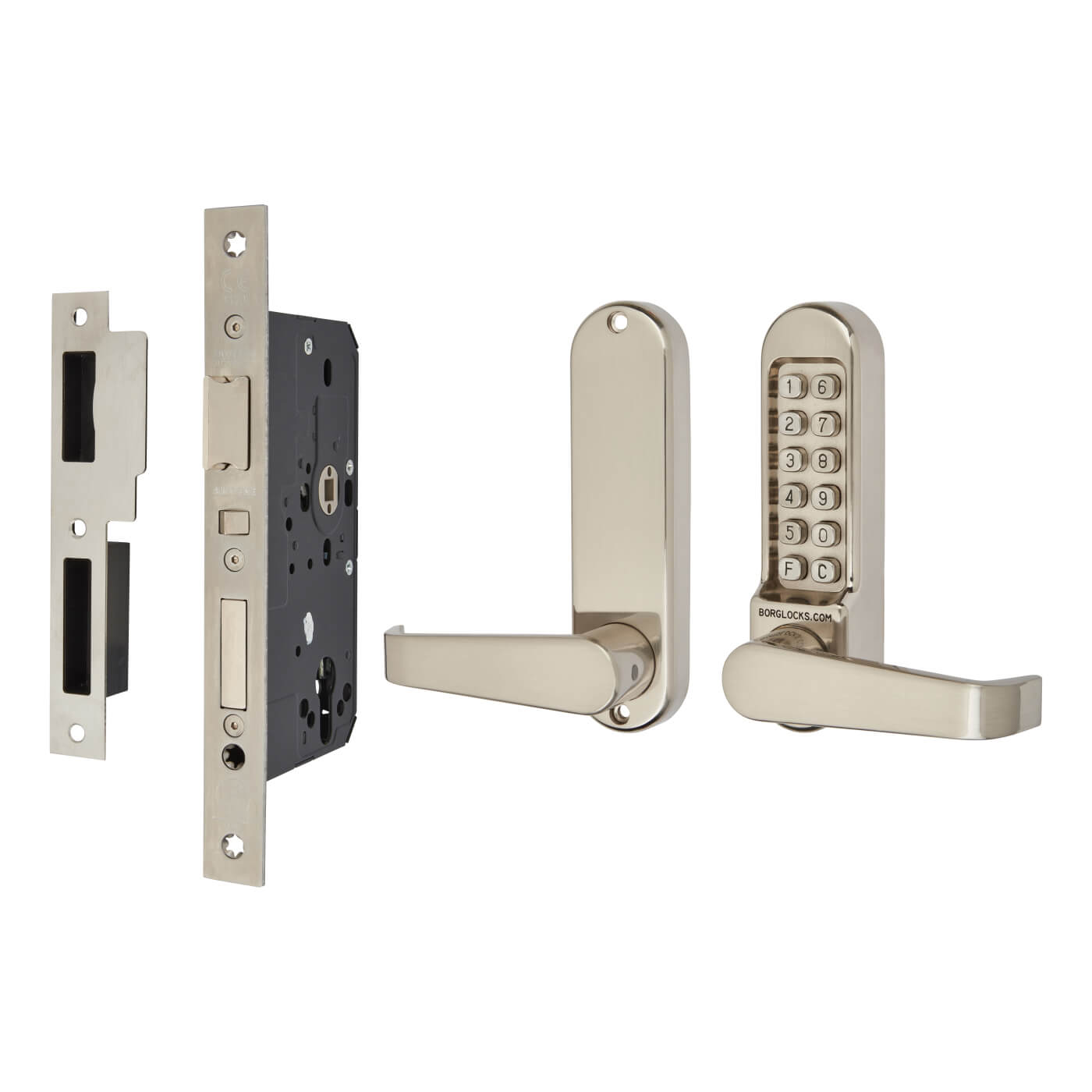 Borg BL5404 Push Button Code Lock and Euro Lock - Stainless Steel - view 2