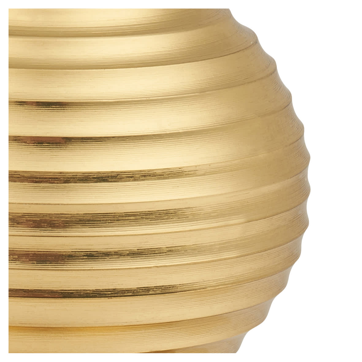 Beehive Ball Cabinet Knob - 25mm Diameter - Polished Brass - view 7