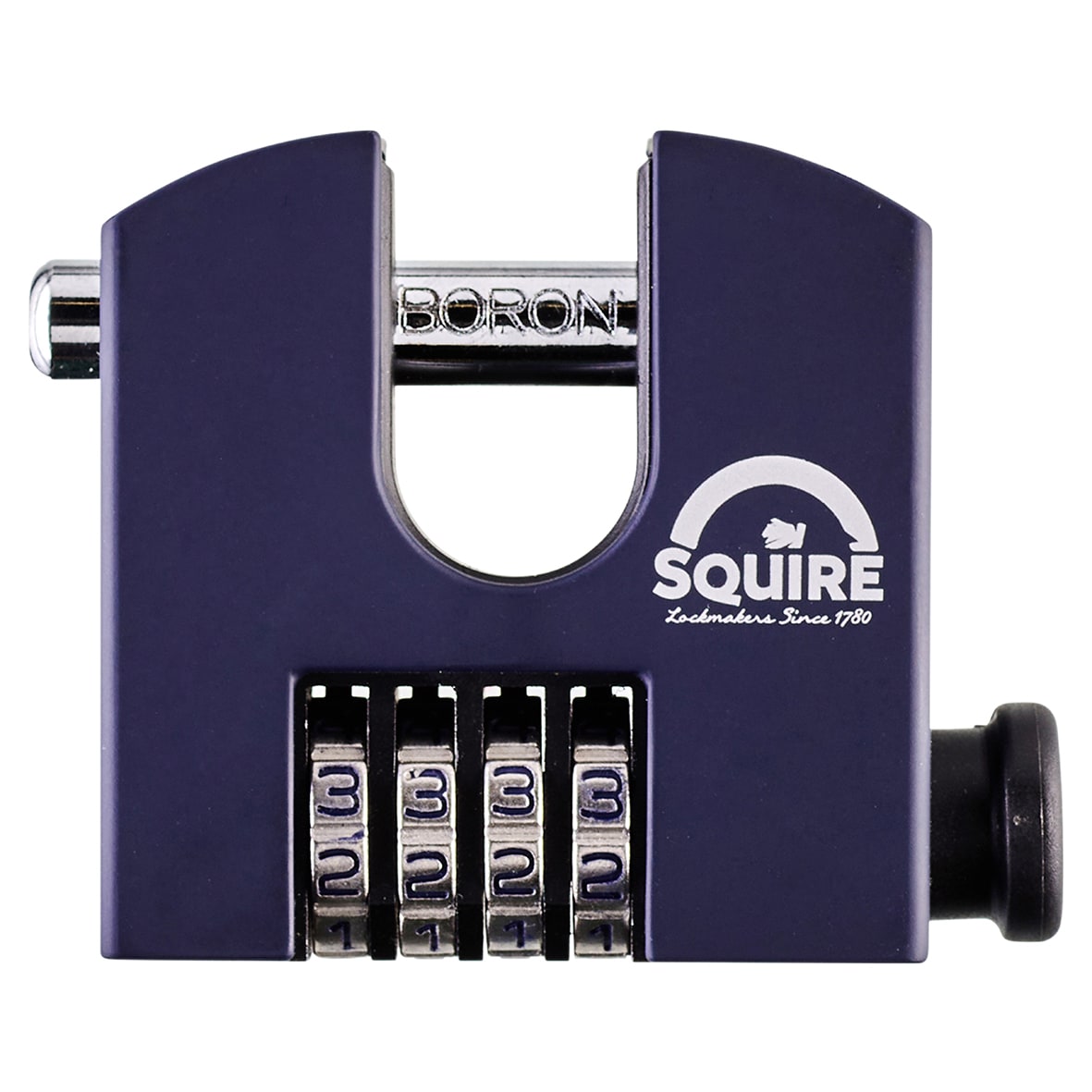Security Combination Padlock - 65mm Body - 15 x 20 x 75mm Shackle - Blue - view 2