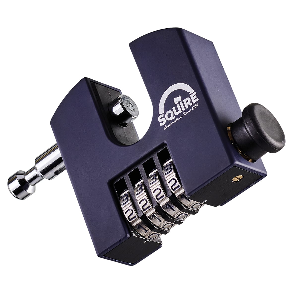 Security Combination Padlock - 65mm Body - 15 x 20 x 75mm Shackle - Blue - view 4
