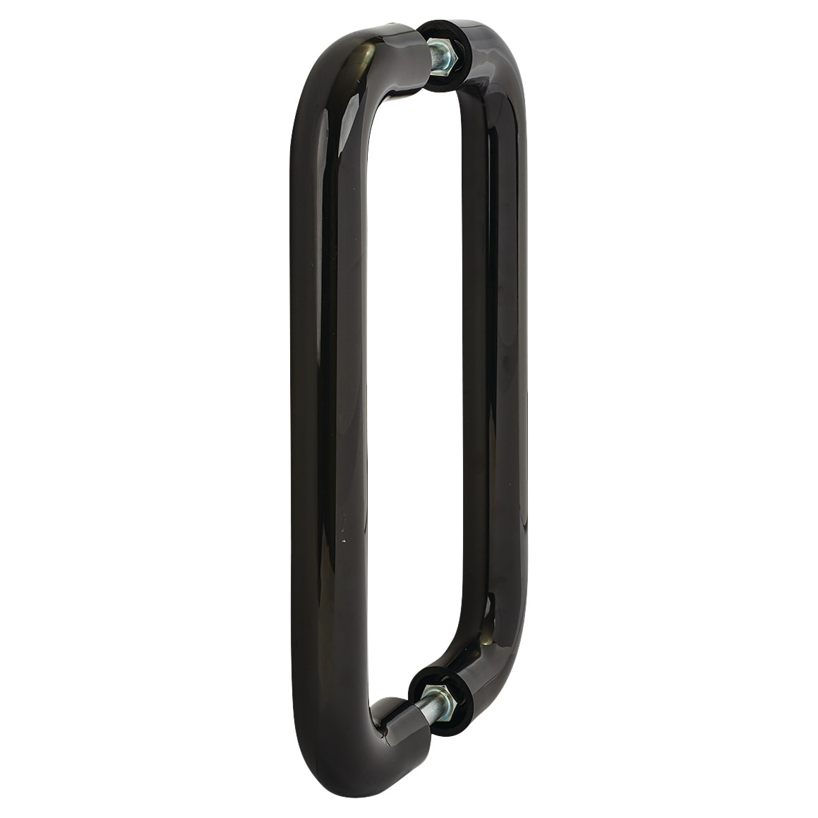Ebony Black Nylon D-Bar Door Pull Handles - Back to Back - 300mm c/c - view 2