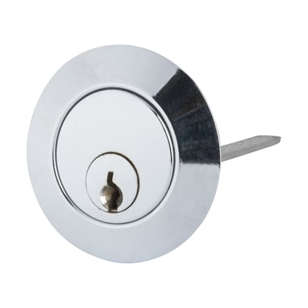 Contract Nightlatch Replacement Rim Cylinder - Polished Chrome Case/Cylinder - view 2