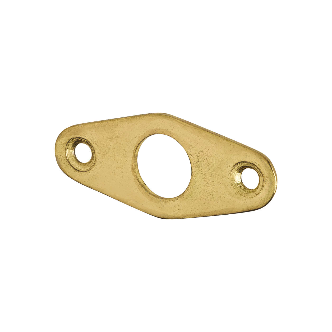 Budget Lock Escutcheon - 51 x 21mm - Polished Brass - view 2