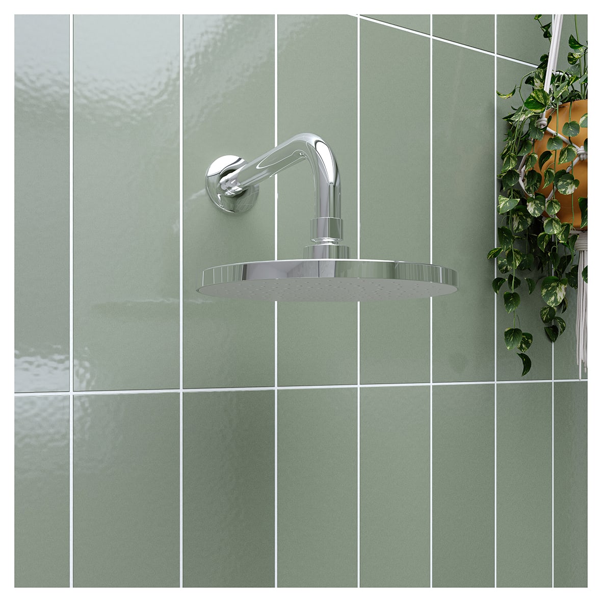 Presion Shower Arm - 210mm - Chrome - view 4