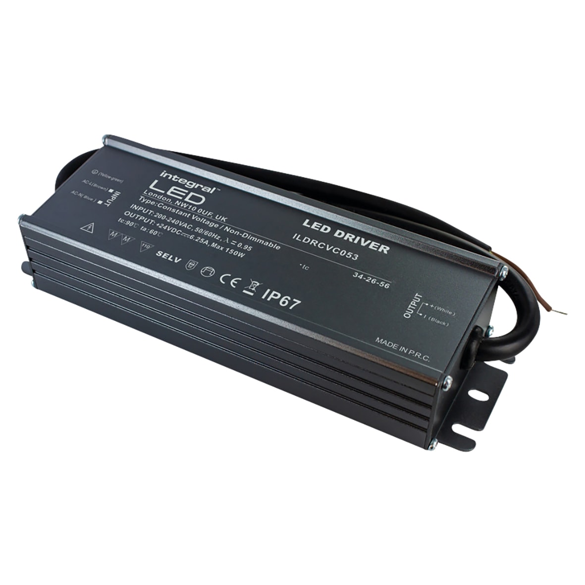 LED 24V 150W Constant Voltage LED Driver - - 200-240VAC - view 3