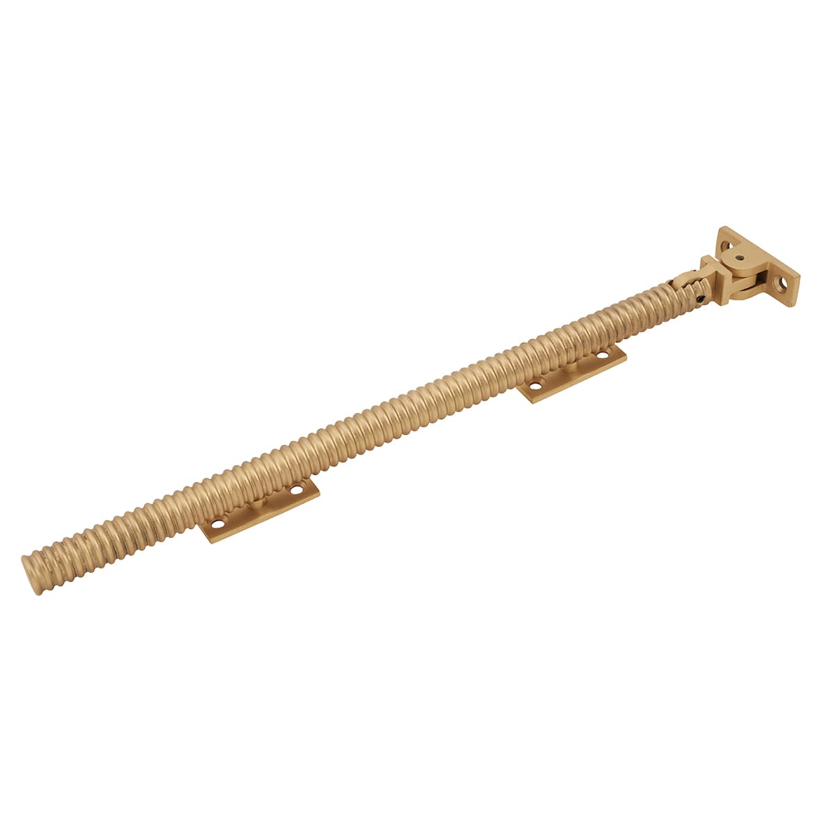 Iris Reeded Casement Window Stay - 12"/300mm Length - Satin Brass - view 2