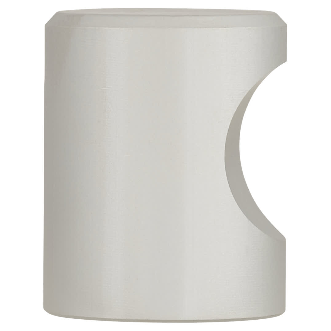 Solid Turned Cylinder Cabinet Knob - 20mm Diameter - Aluminium - view 4
