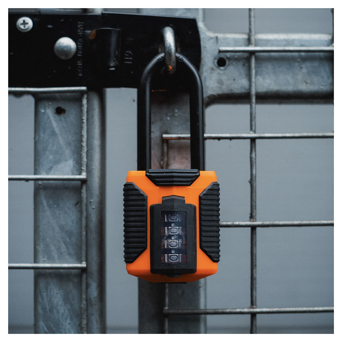 All Weather Combination Long Shackle Padlock - 50mm Body - 62 x 23mm Shackle - Orange - view 6