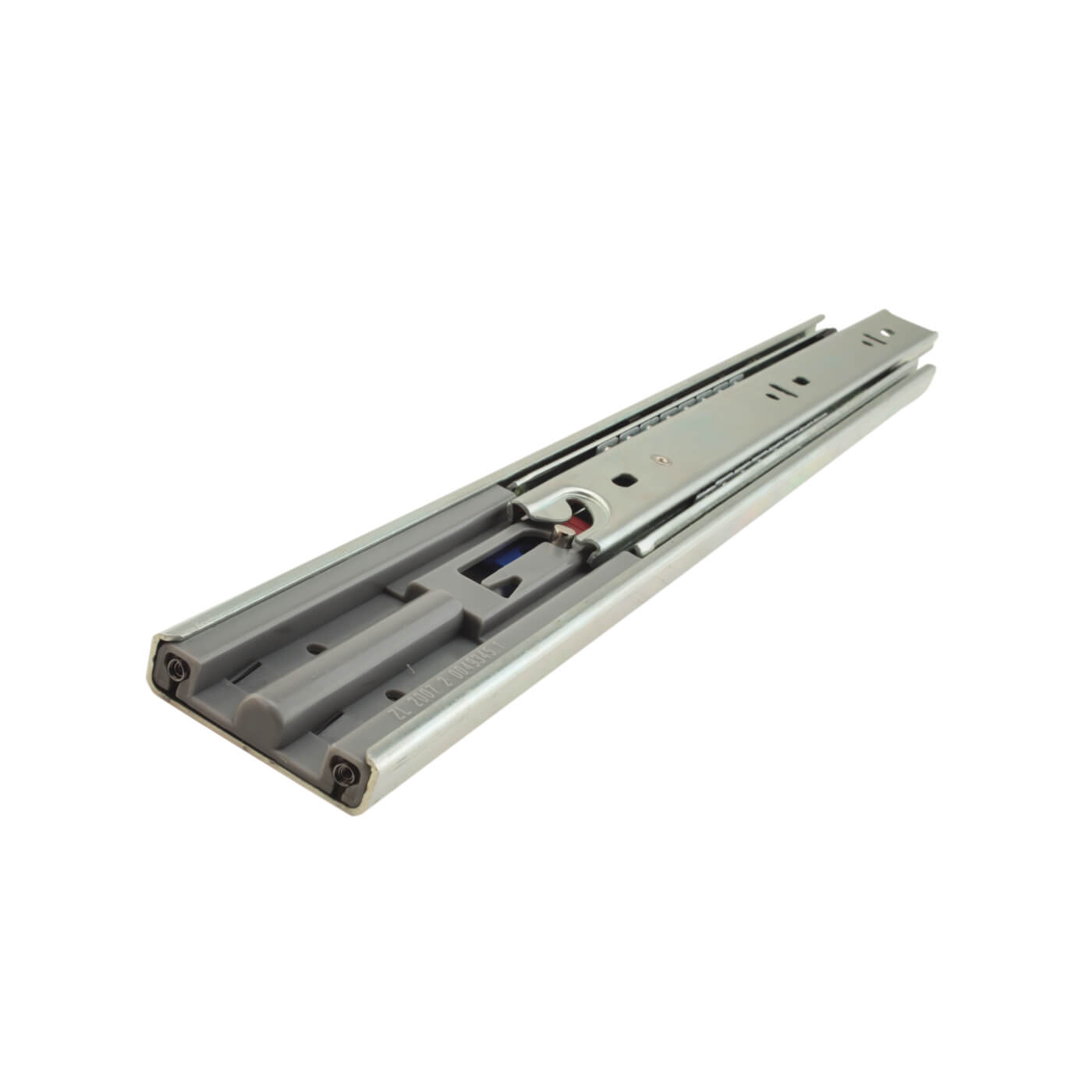 45.5mm Ball Bearing Soft Close Drawer Runner - Full Extension - 700mm Length - 25kg - Zinc - view 2