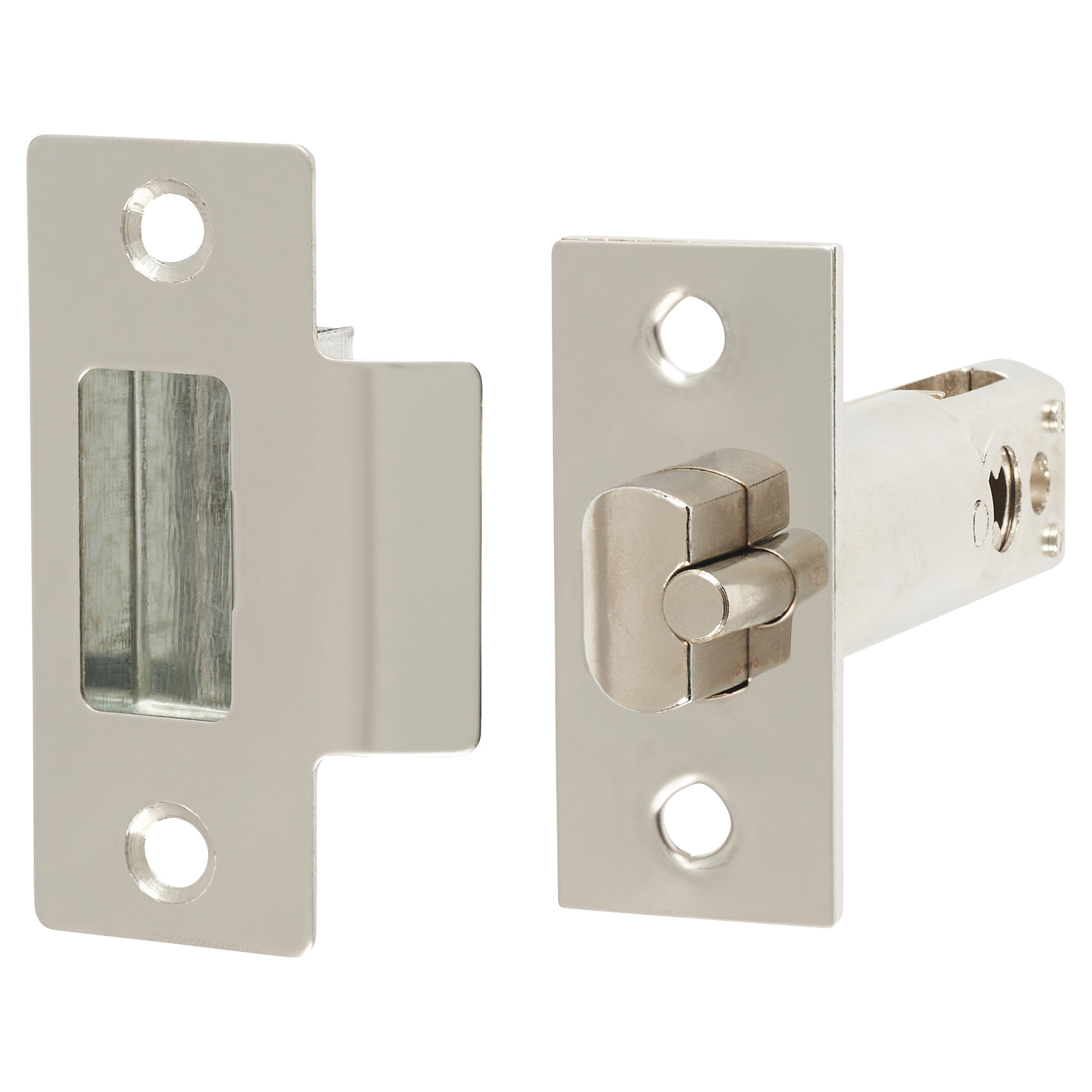 Easy Code Change Push Button Code Lock and Latch - Holdback Option - Satin Chrome - view 5