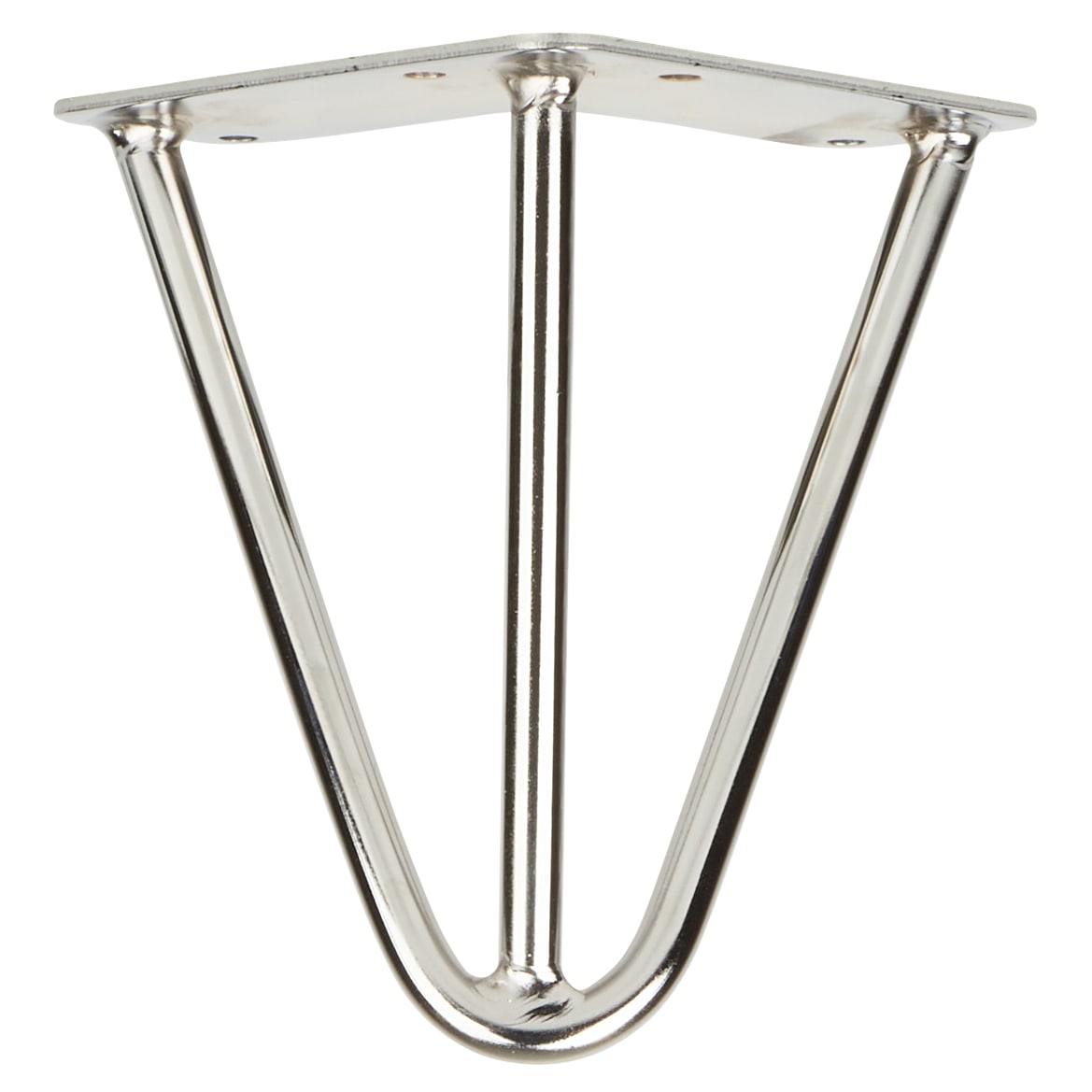 Hairpin Leg - 3 Pin - 150mm Height - Chrome - Pair - view 2