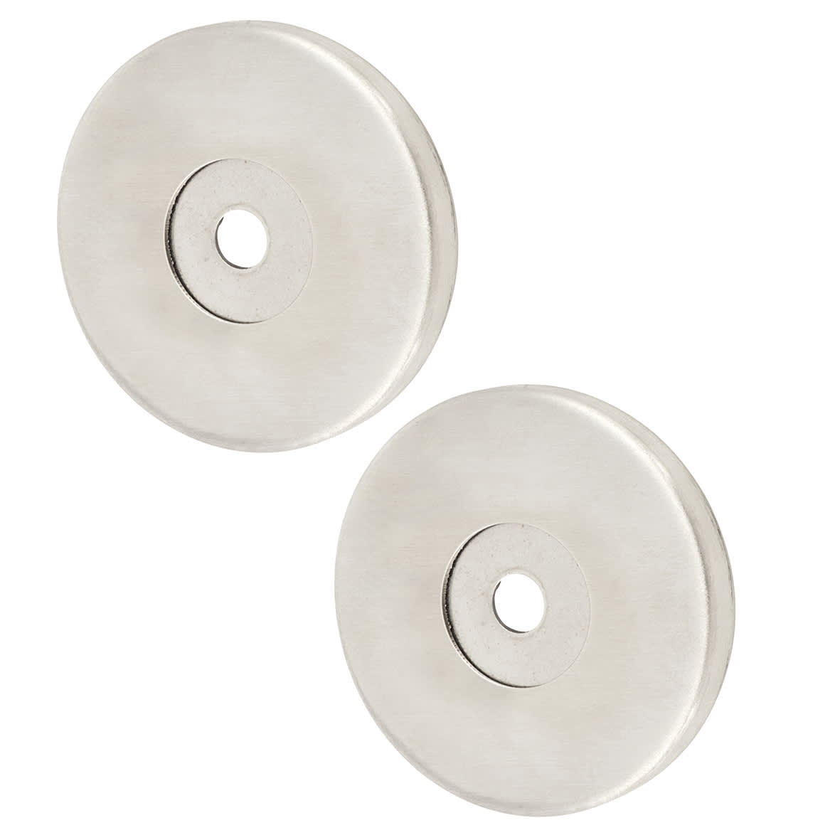 Satin Stainless Steel Rose Set for 22mm Door Pull Handless - 52 x 6mm - view 2