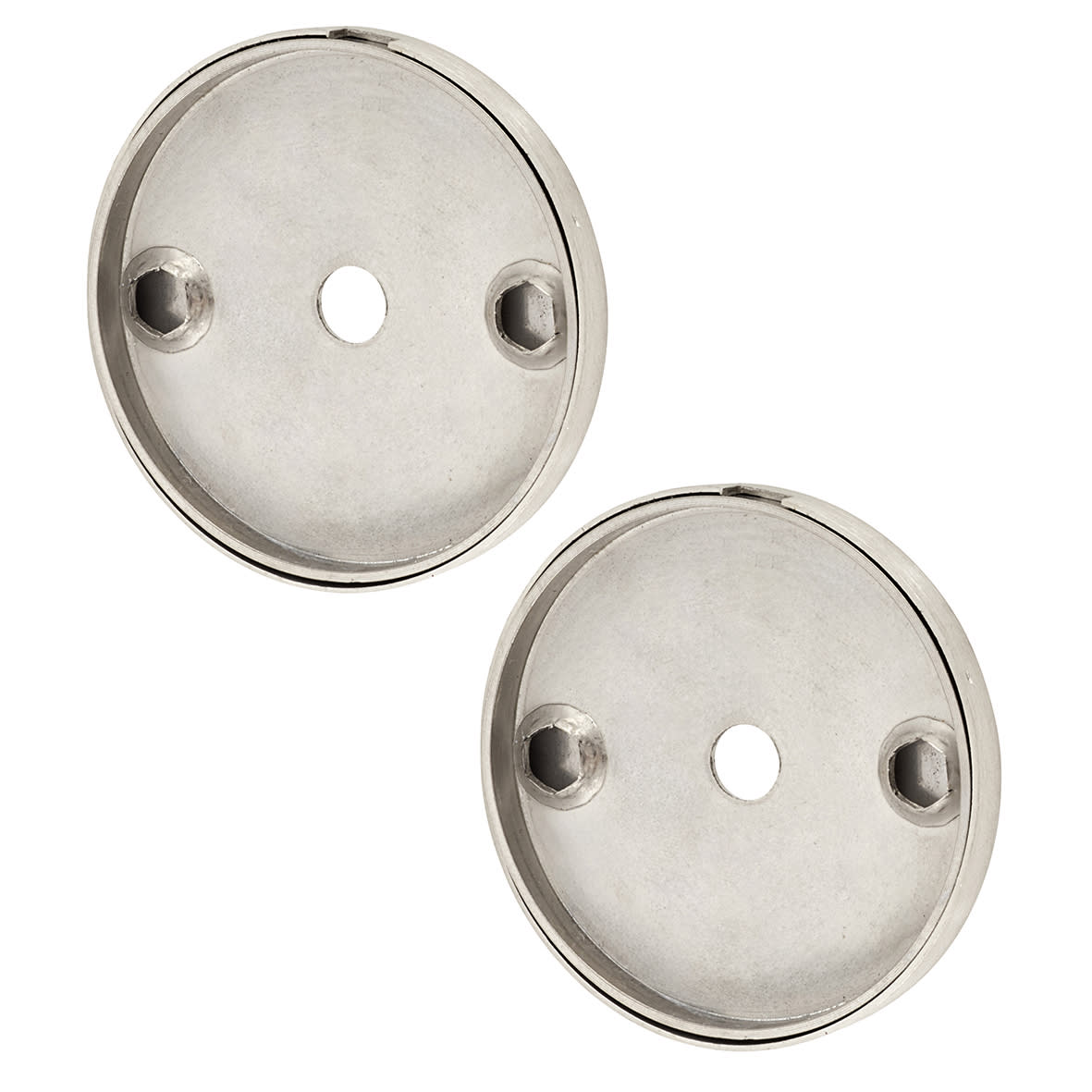 Satin Stainless Steel Rose Set for 22mm Door Pull Handless - 52 x 6mm - view 3