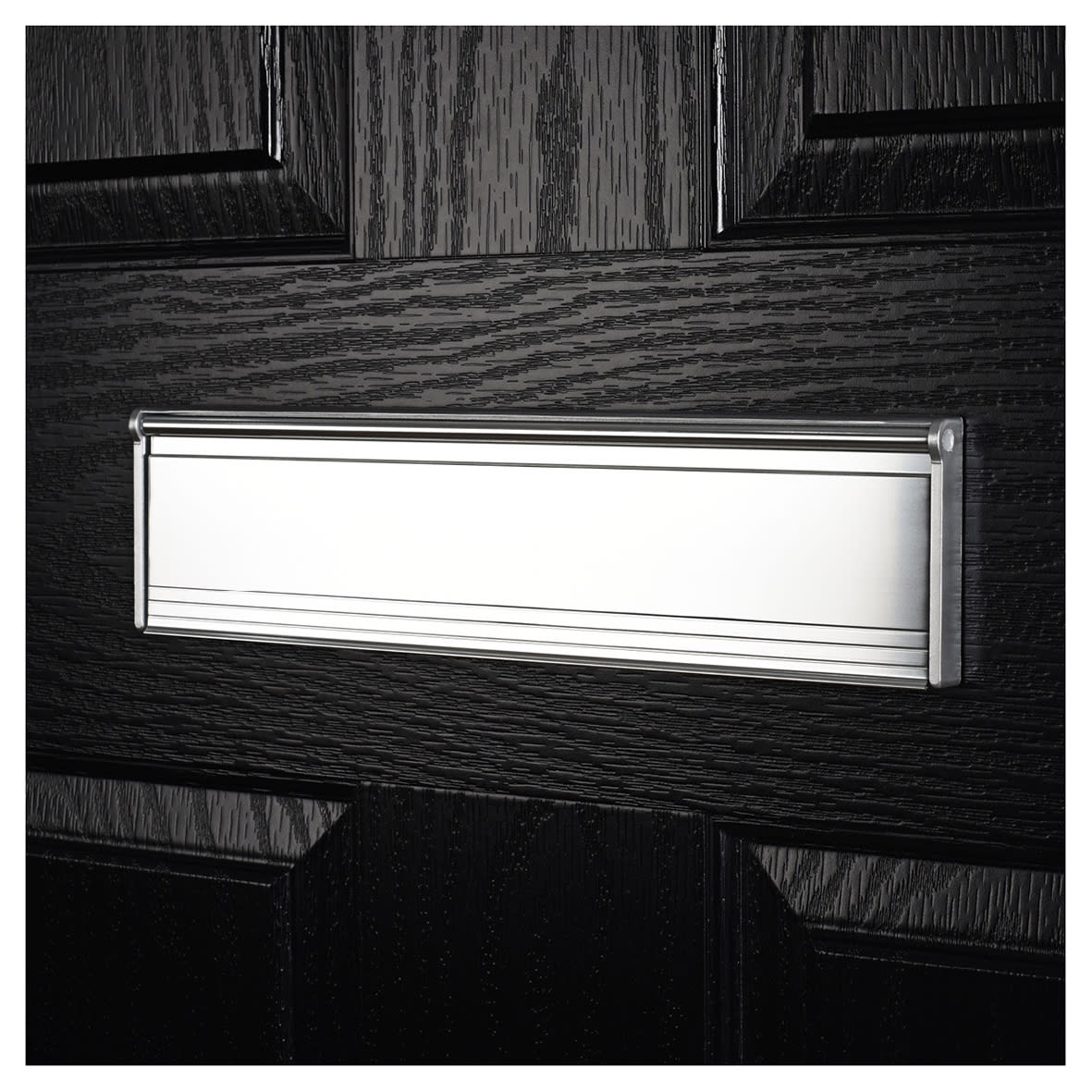 Internal Letter Box Draught Seal with Flap - 292 x 75mm - Chrome - view 2