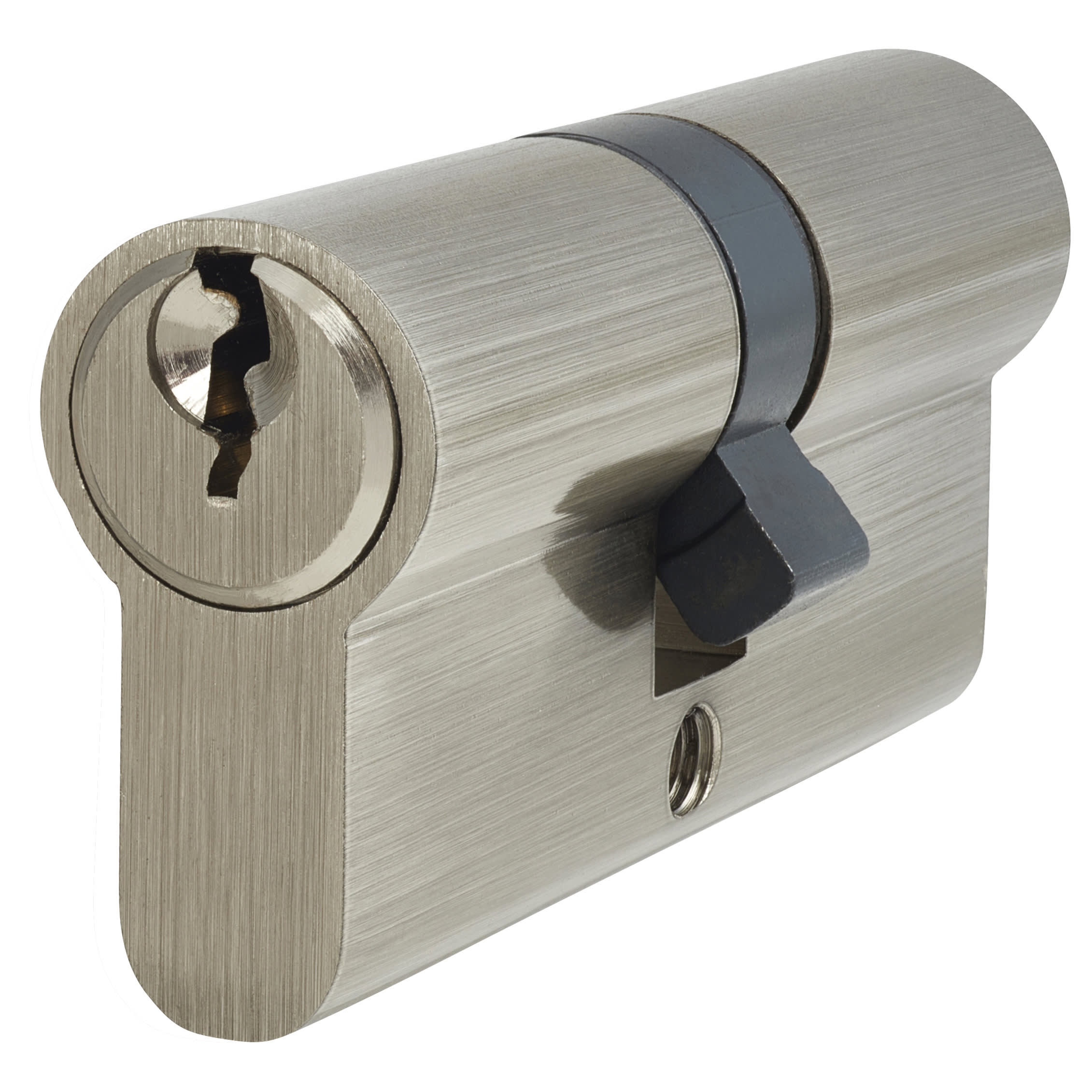 5 Pin 70mm Euro Double Cylinder - 35 + 35mm - Polished Nickel - Keyed to Differ - view 2