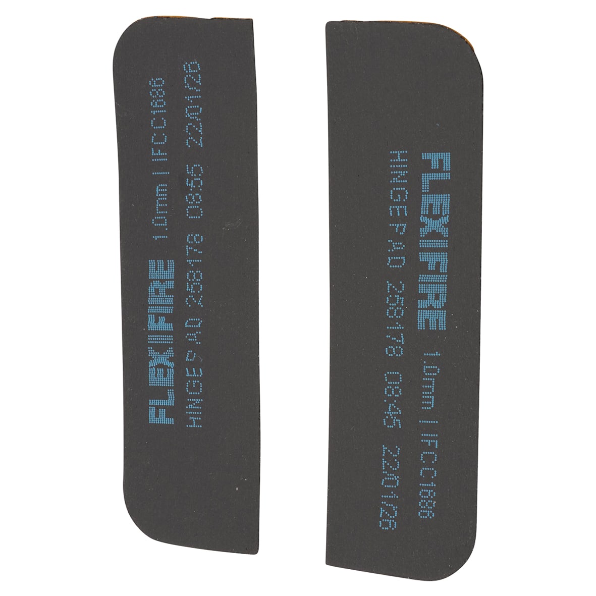 Flexifire Intumescent Hinge Pads For & - Radius - 100 x 30 x 1mm - Pack of 6 - view 2