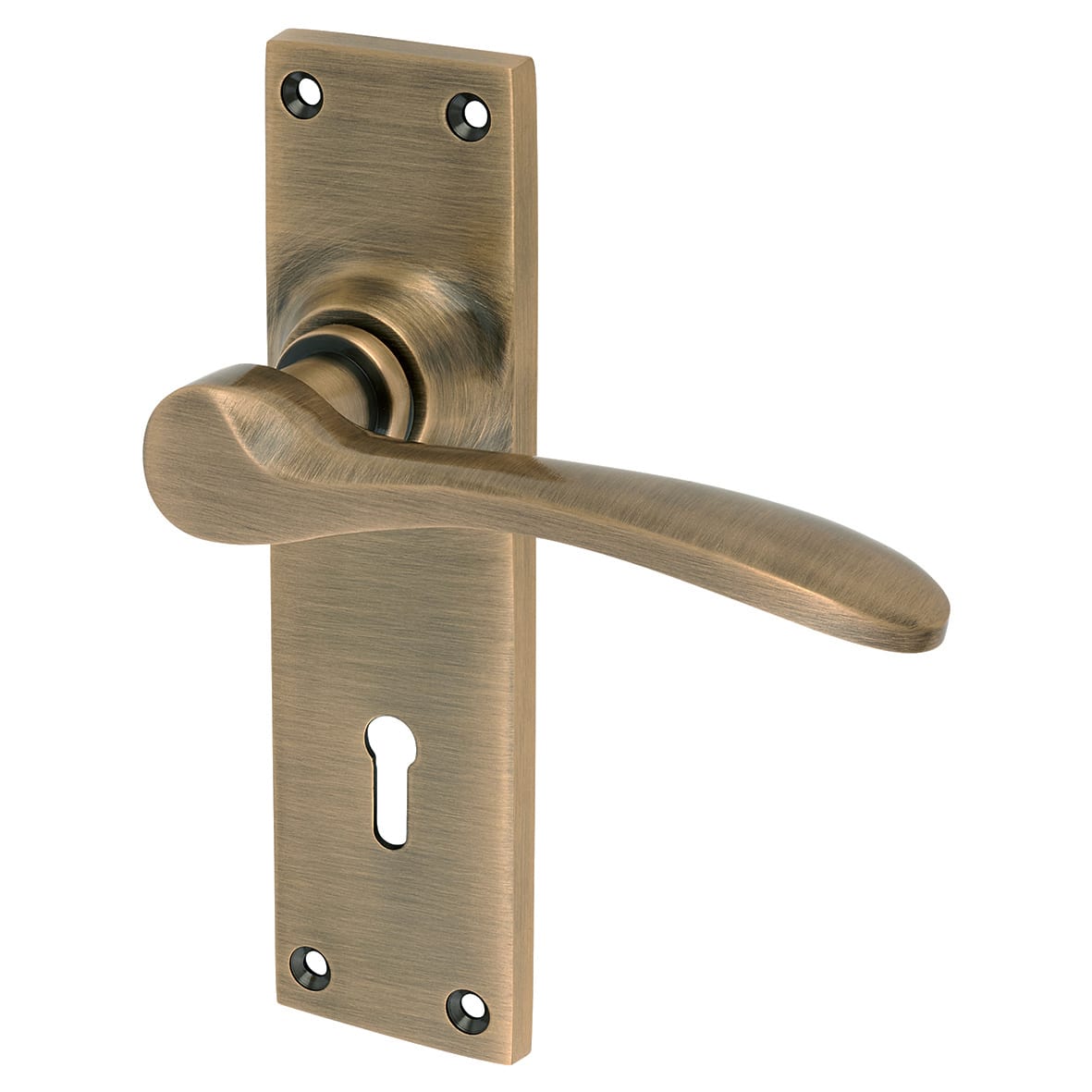 Antique Brass 3 Lever Sashlock Door Handles Pack - Buckingham Range - view 2