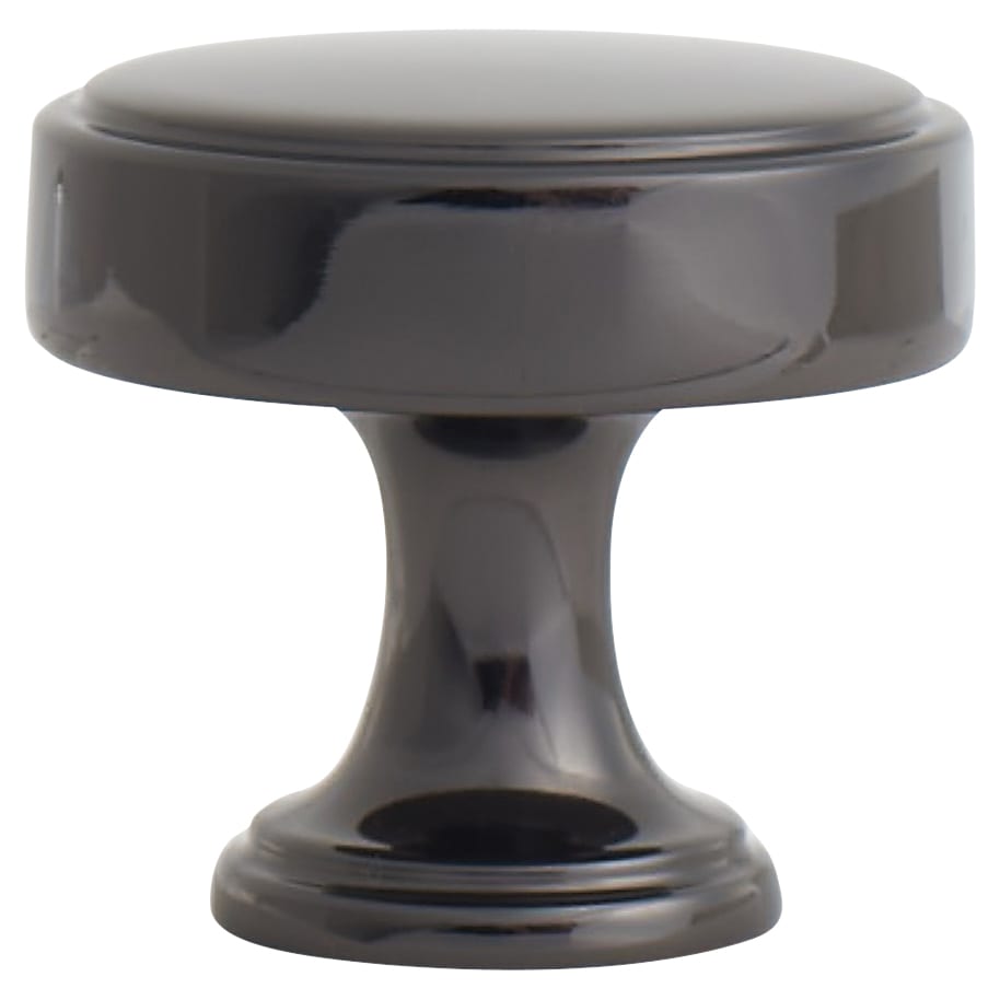 Crofts & Assinder Calgary Round Cabinet Knob - 40mm Diameter - Black Nickel - view 3