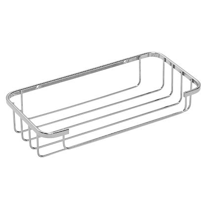 Wirework Medium Shower Soap Dish Basket - 65 x 250 x 120mm - Mild Steel - view 3