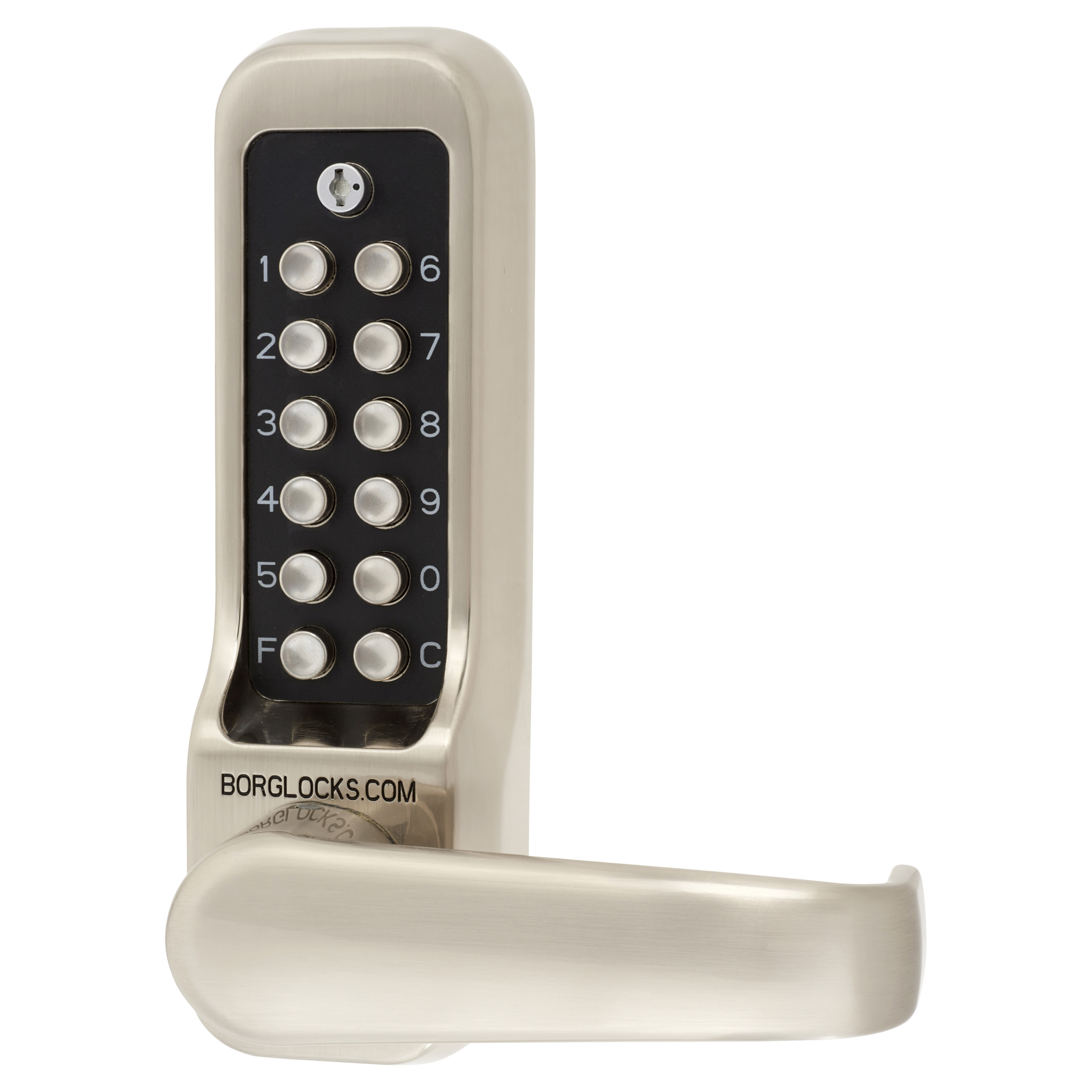Borg BL7001 EC Pro Heavy Duty Push Button Code Lock and Latch with Intumescent - Stainless Steel - view 2