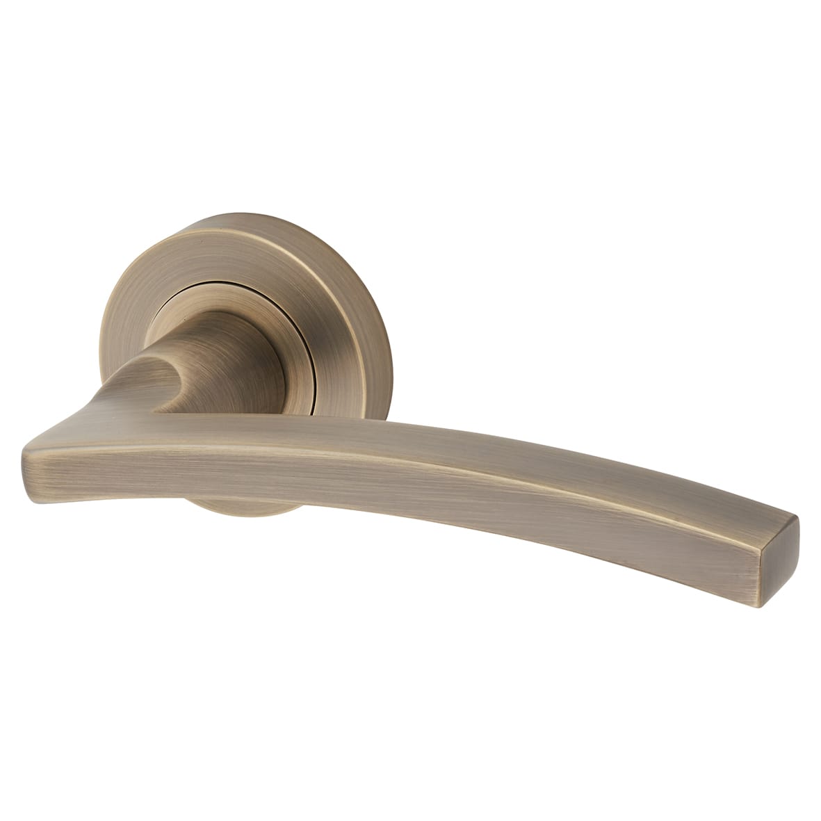 Brass Antique Brass Latch Door Handles on Rose Ultimate Door Pack - Tavira Range - view 2