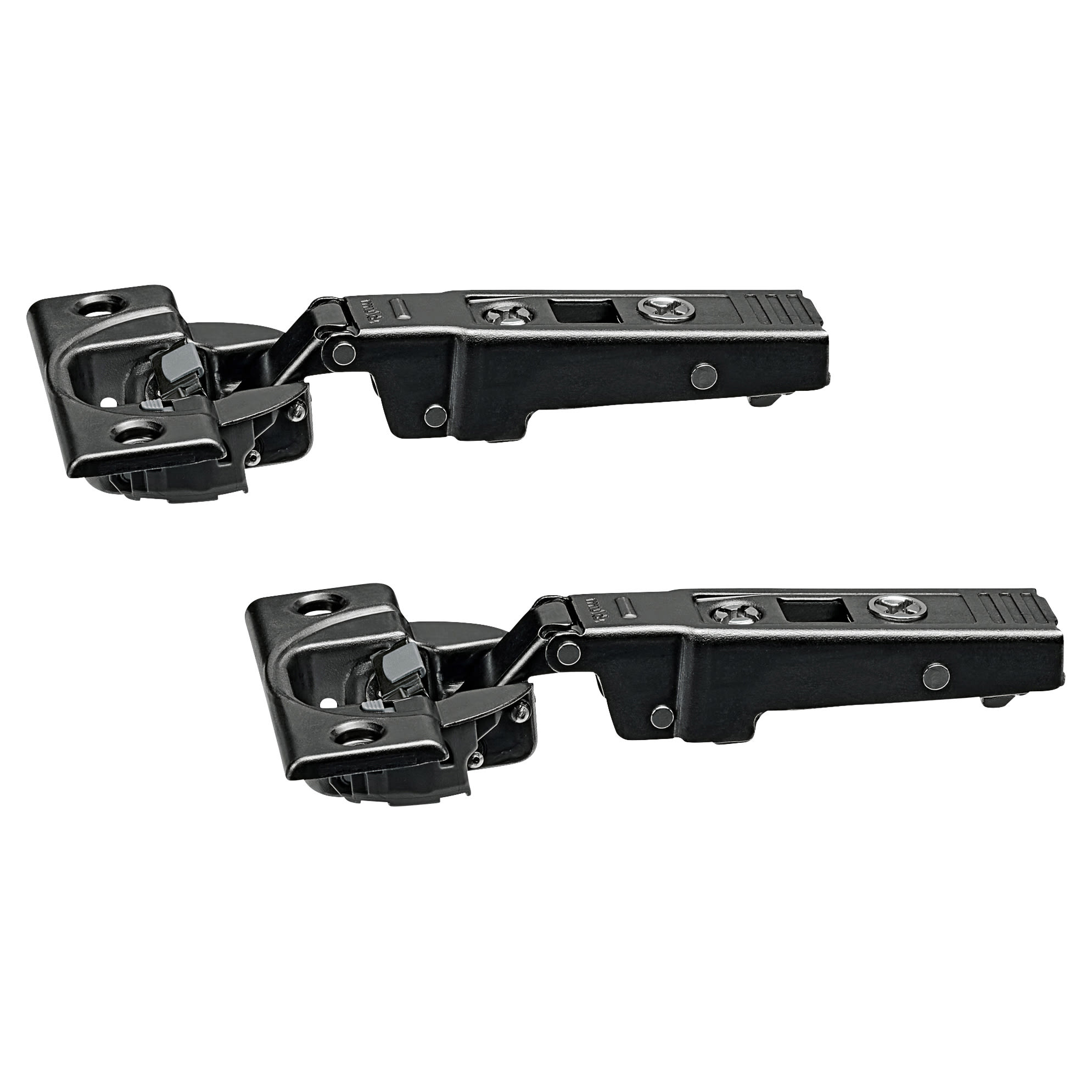 CLIP Top Thick Door Soft Close Cabinet Hinge - 95° - Overlay - Black Onyx - Pair - view 2